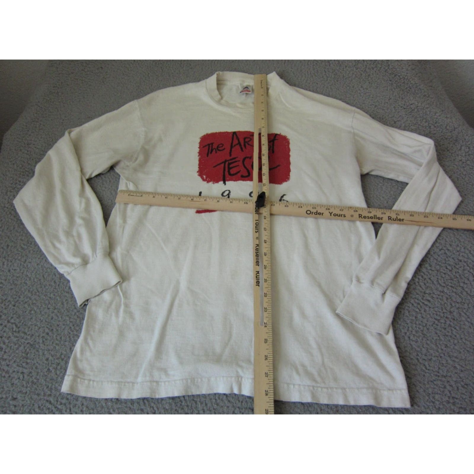 Fruit Of The Loom VINTAGE Fruit of the Loom TESOL Shirt Adult L White 90s Mens Size US L / EU 52-54 / 3 - 7 Thumbnail
