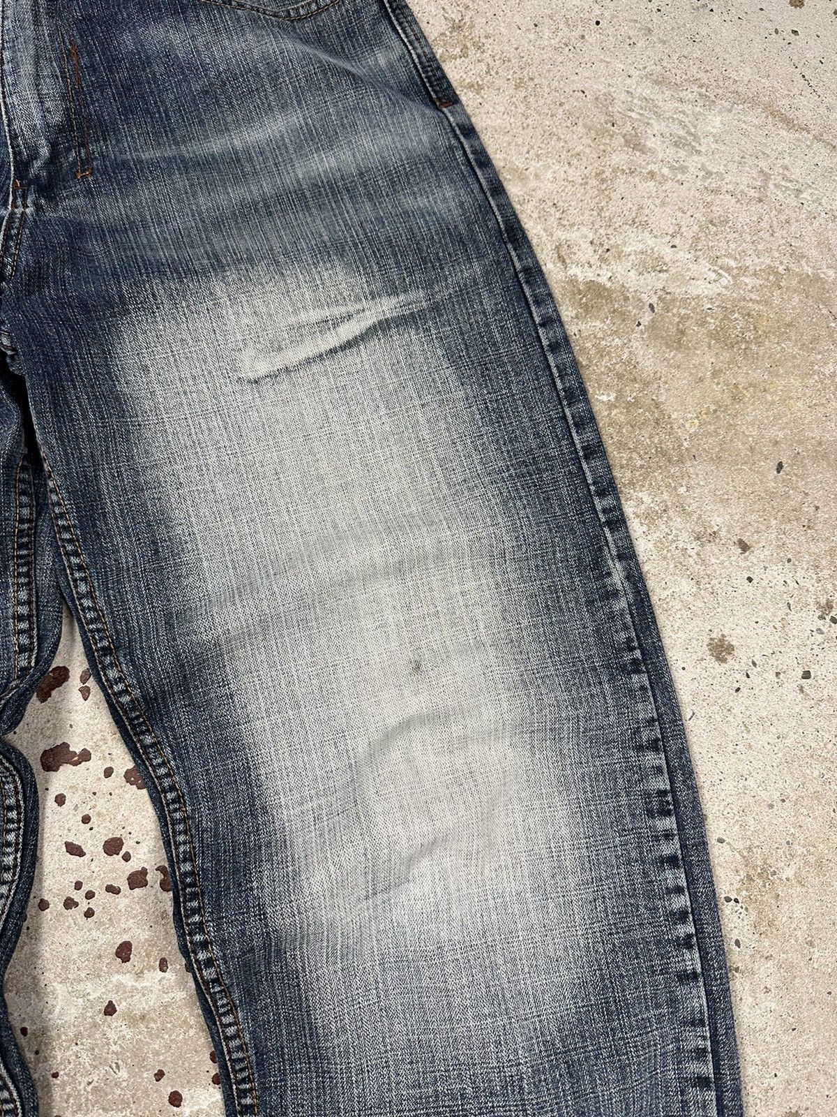 If Six Was Nine × Japanese Brand × Vintage Vintage 90s Baggy Japanese Washed Denim Pants Size US 30 / EU 46 - 4 Thumbnail