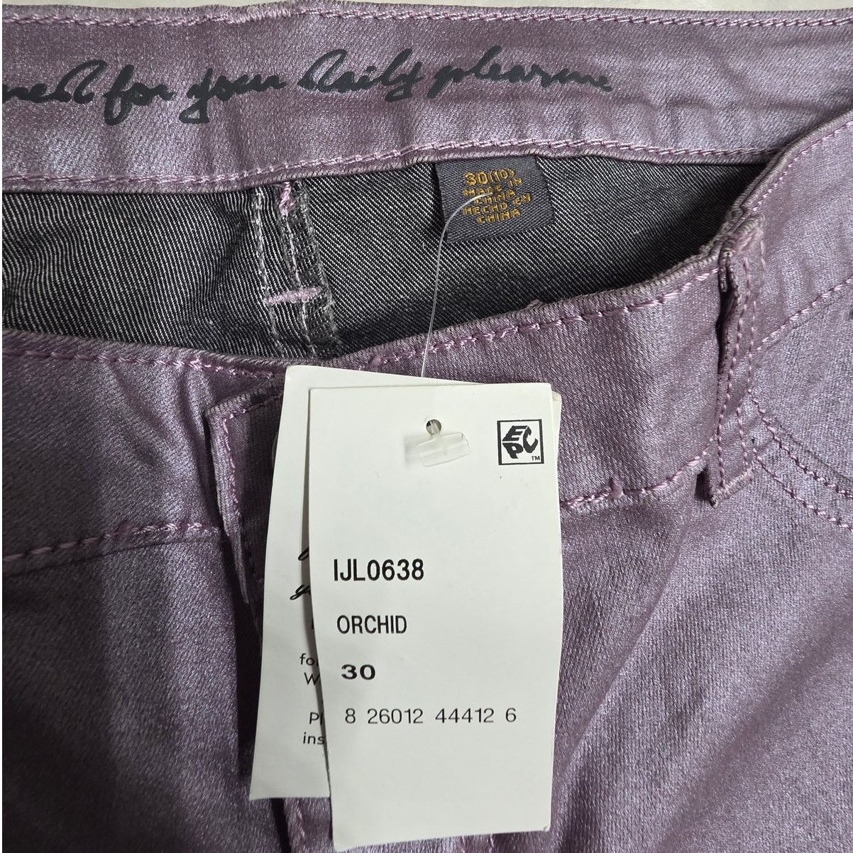 Other i Jeans by Buffalo Orchid Shiny Faux Leather Pants - 30/10 Size 32" / US 10 / IT 46 - 3 Thumbnail