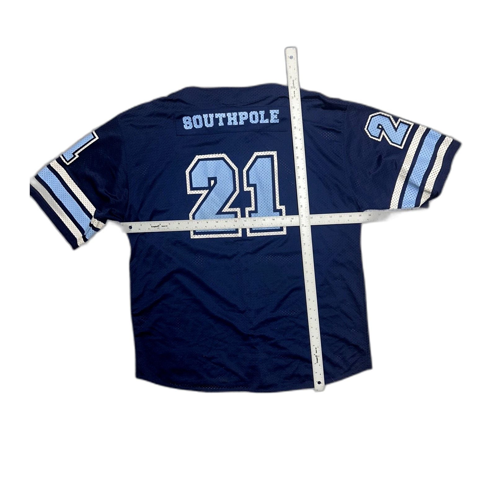 Southpole Southpole Vintage Y2K Hip-Hop Baseball Style Blue Mesh Jerse Size US XXL / EU 58 / 5 - 3 Thumbnail