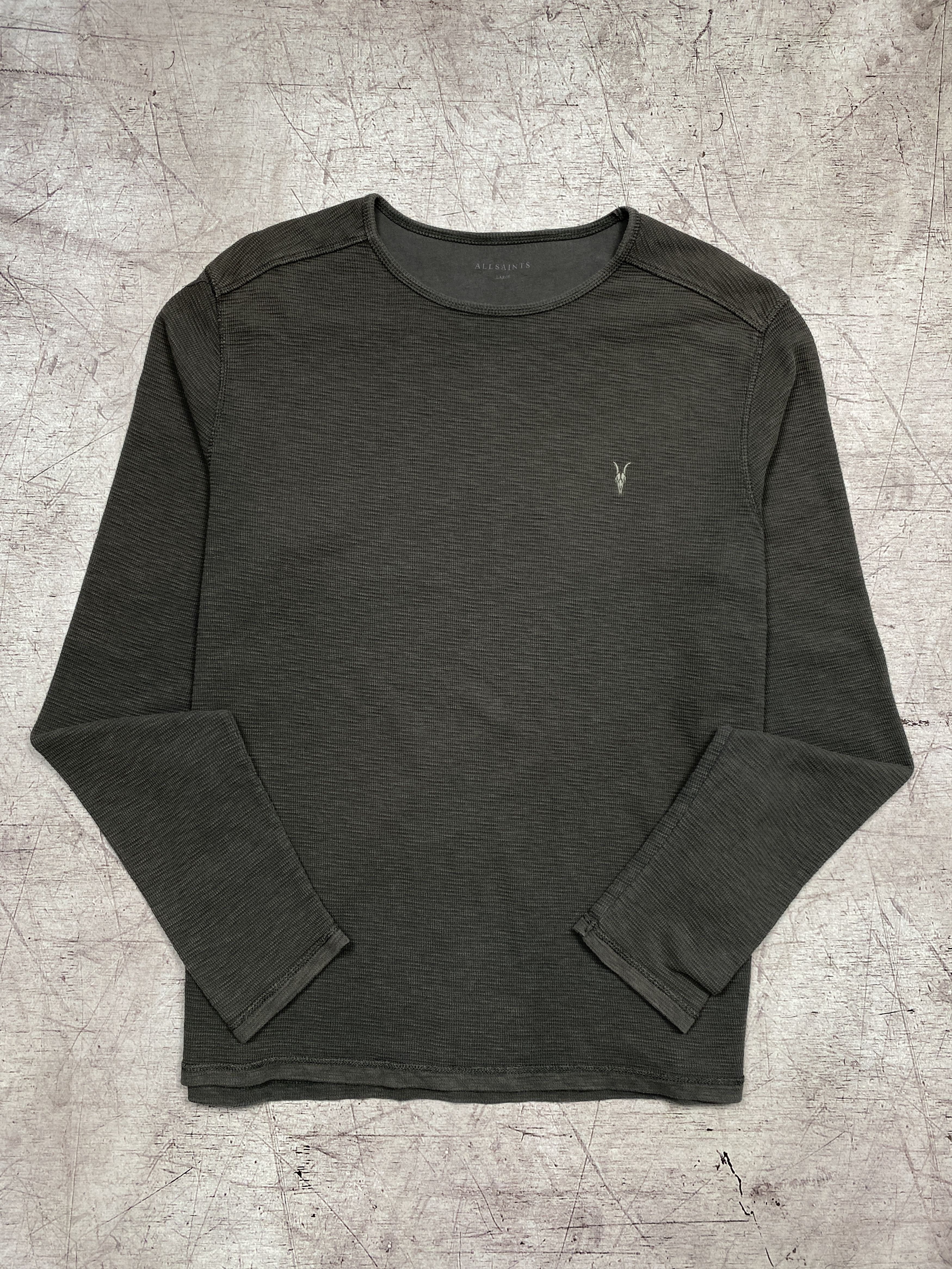 Allsaints × Vintage Allsaints Vintage Mens Clash Crew Neck Long Sleeve T-Shirt Size US L / EU 52-54 / 3 - 1 Thumbnail