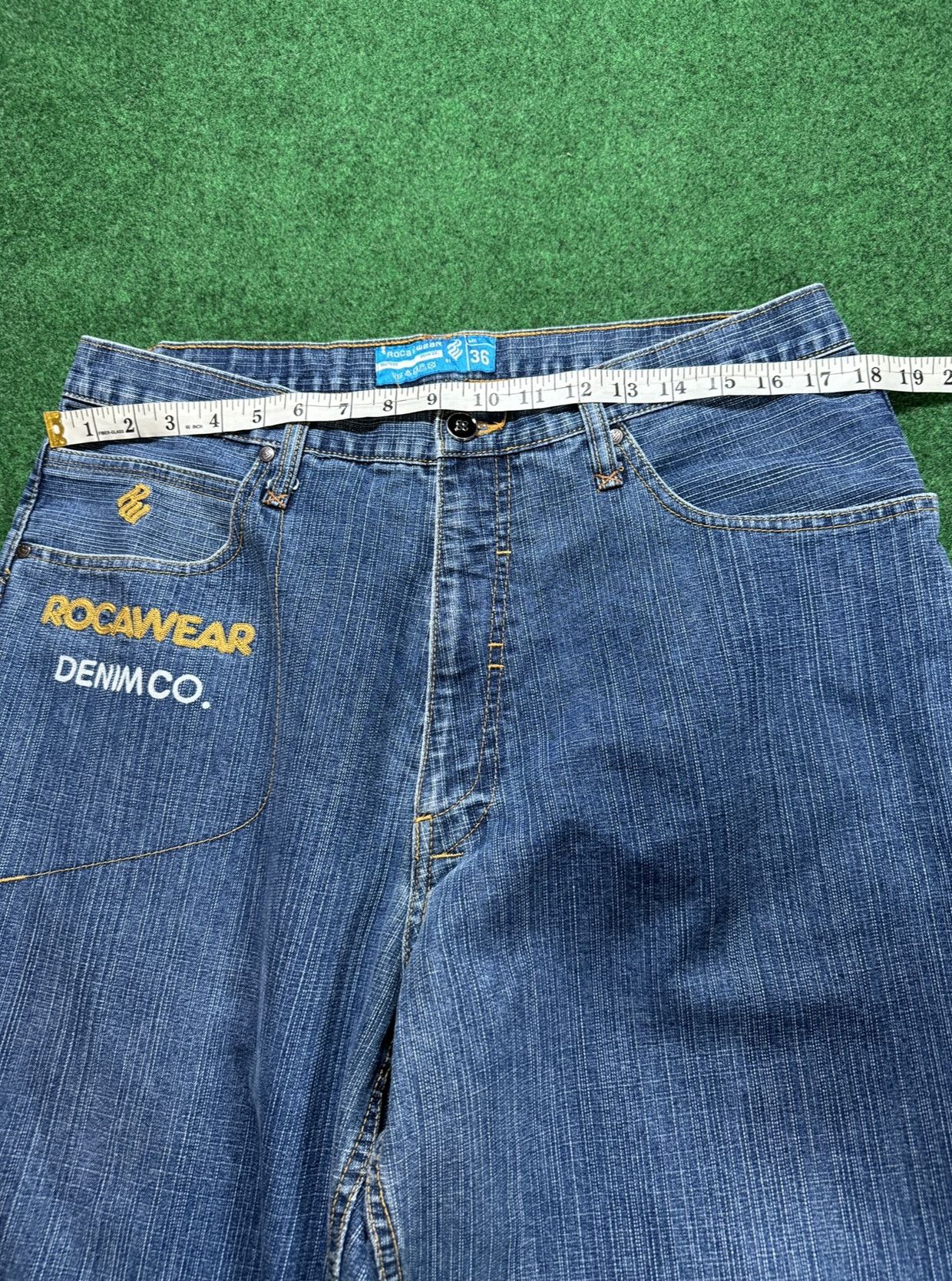 Rocawear Vintage Y2K Rocawear Denim Baggy Men’s 36x34 Jeans Size US 36 / EU 52 - 5 Thumbnail