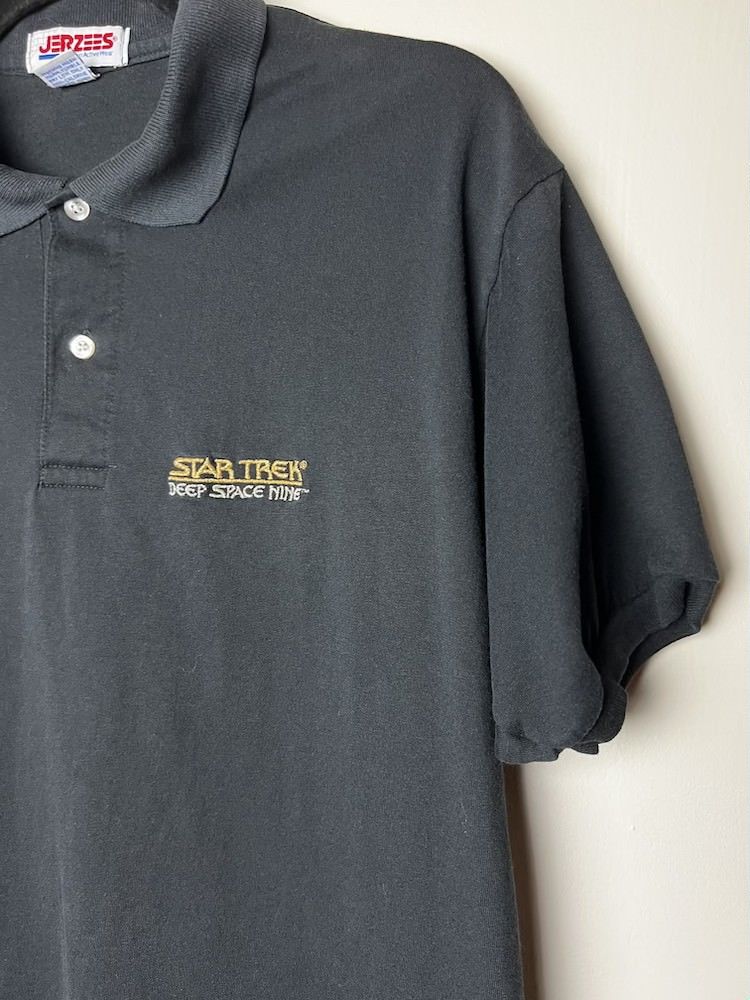 Vintage Vintage 1990's Star Trek: Deep Space Nine Polo Shirt Size US L / EU 52-54 / 3 - 5 Thumbnail