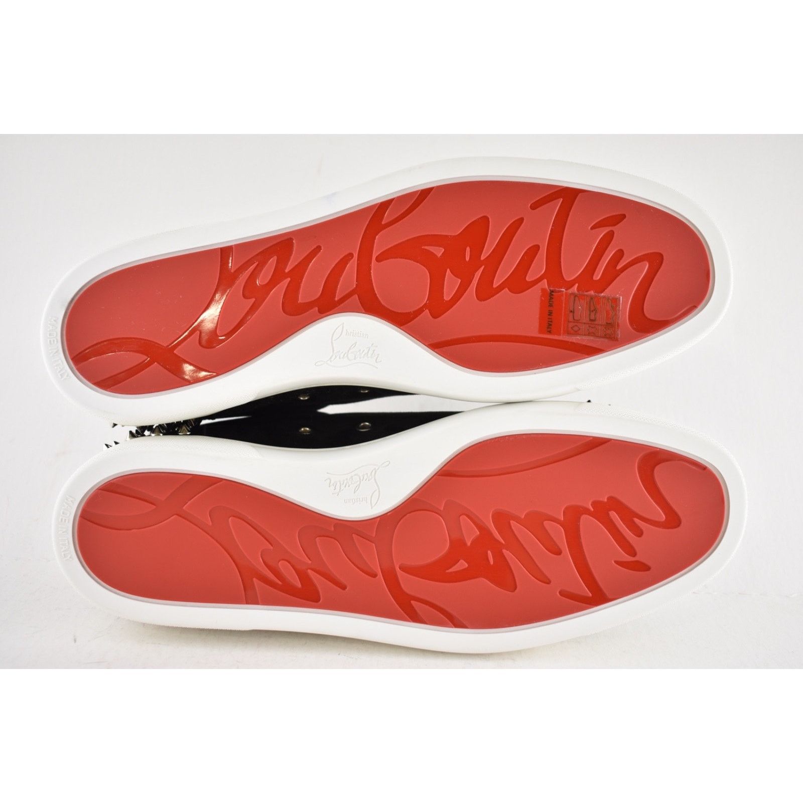 Christian Louboutin Christian Louboutin Men Seavaste 2 Flat Black Silver Spike Size US 11 / EU 44 - 12 Thumbnail