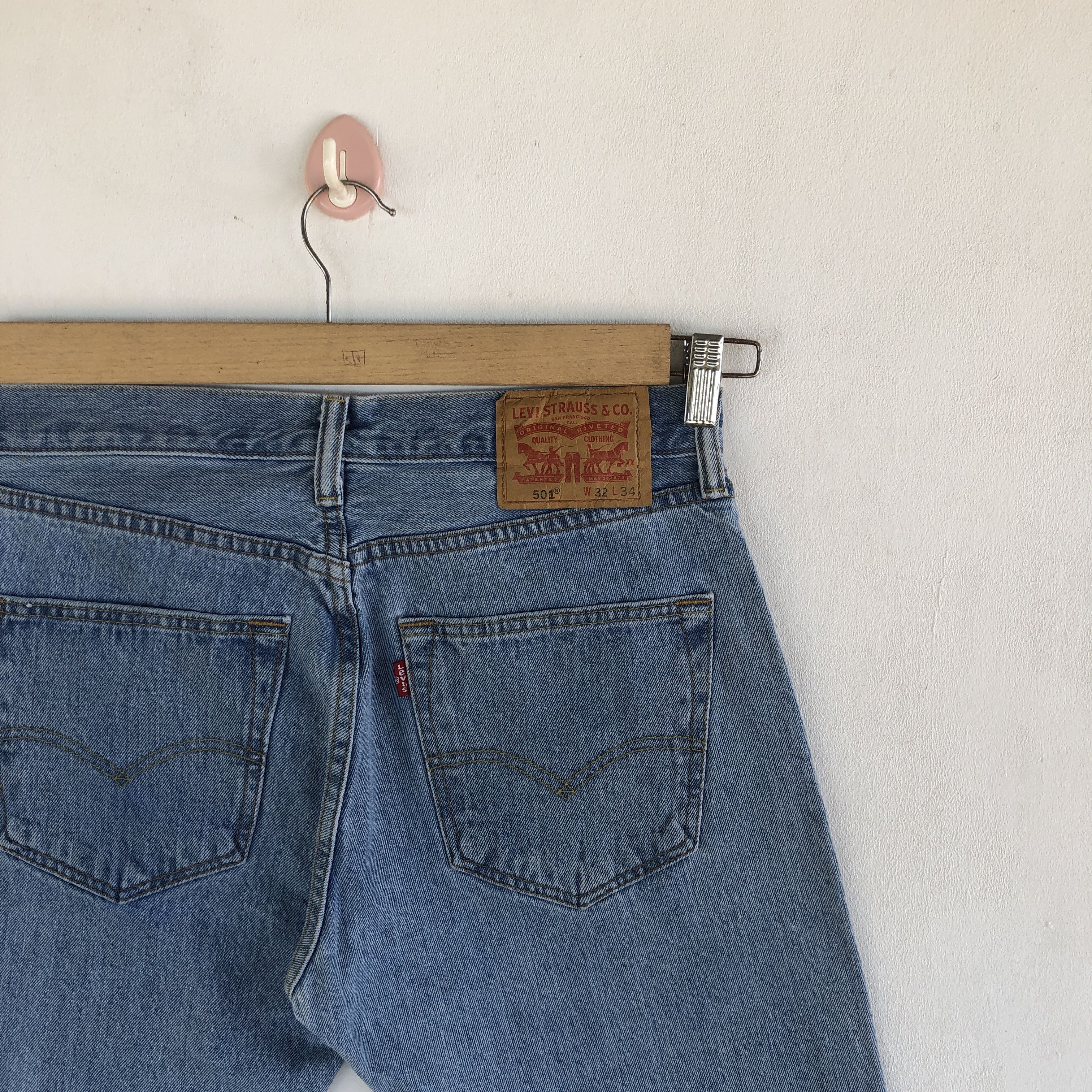 Levi's Vintage Levis 501 Bleach Short Jeans Levis Cut-Off Denim Size US 30 / EU 46 - 3 Thumbnail