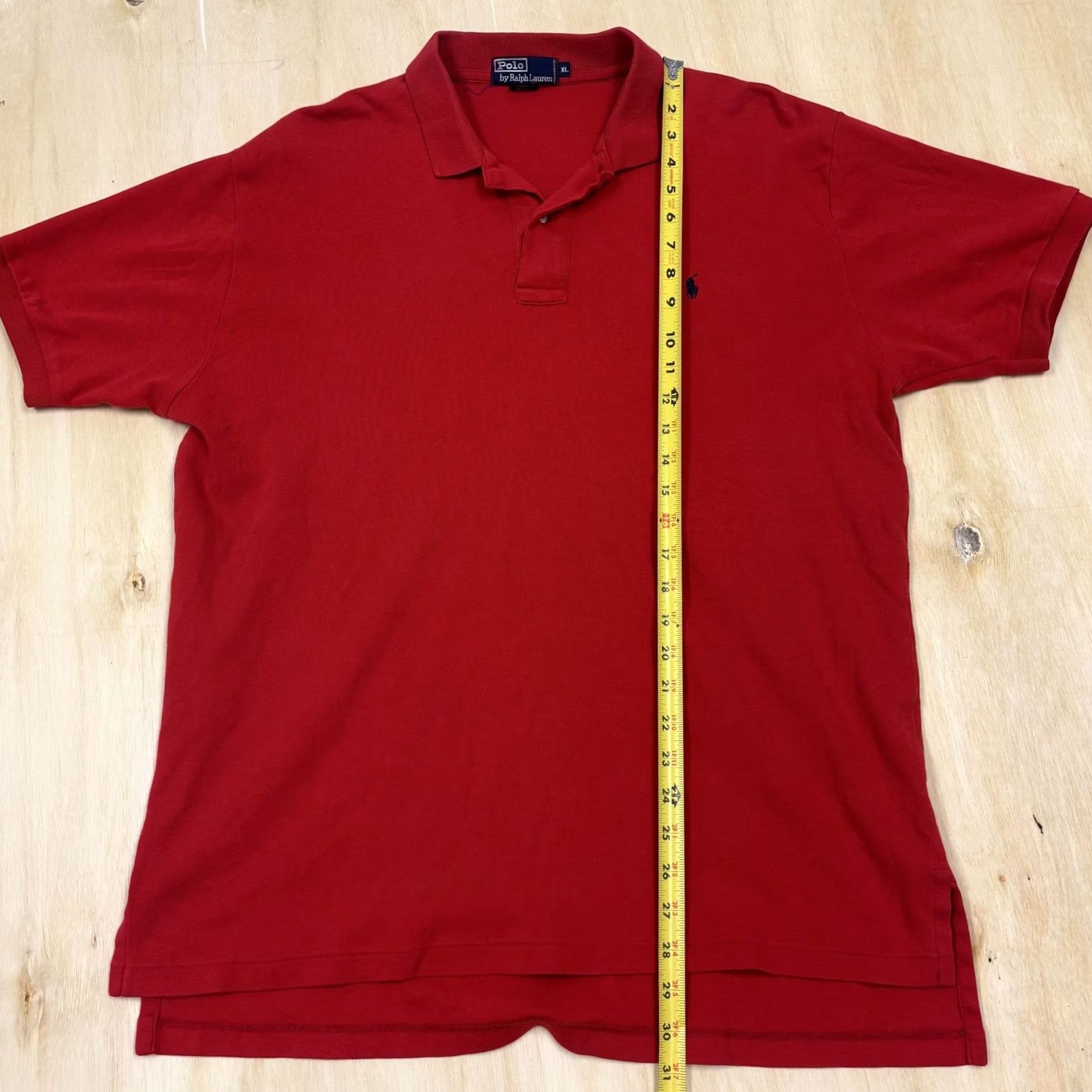Polo Ralph Lauren Polo Ralph Lauren Polo Shirt Mens XL Red Solid Short Sleeve Pony Logo Casual Size US XL / EU 56 / 4 - 4 Thumbnail
