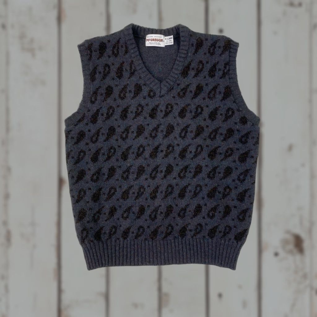 McGregor Vintage McGregor Vest Wool Blend V Neck Donegal Knit Sweater Grandpa XL Made In USA Size US XL / EU 56 / 4 - 1 Thumbnail