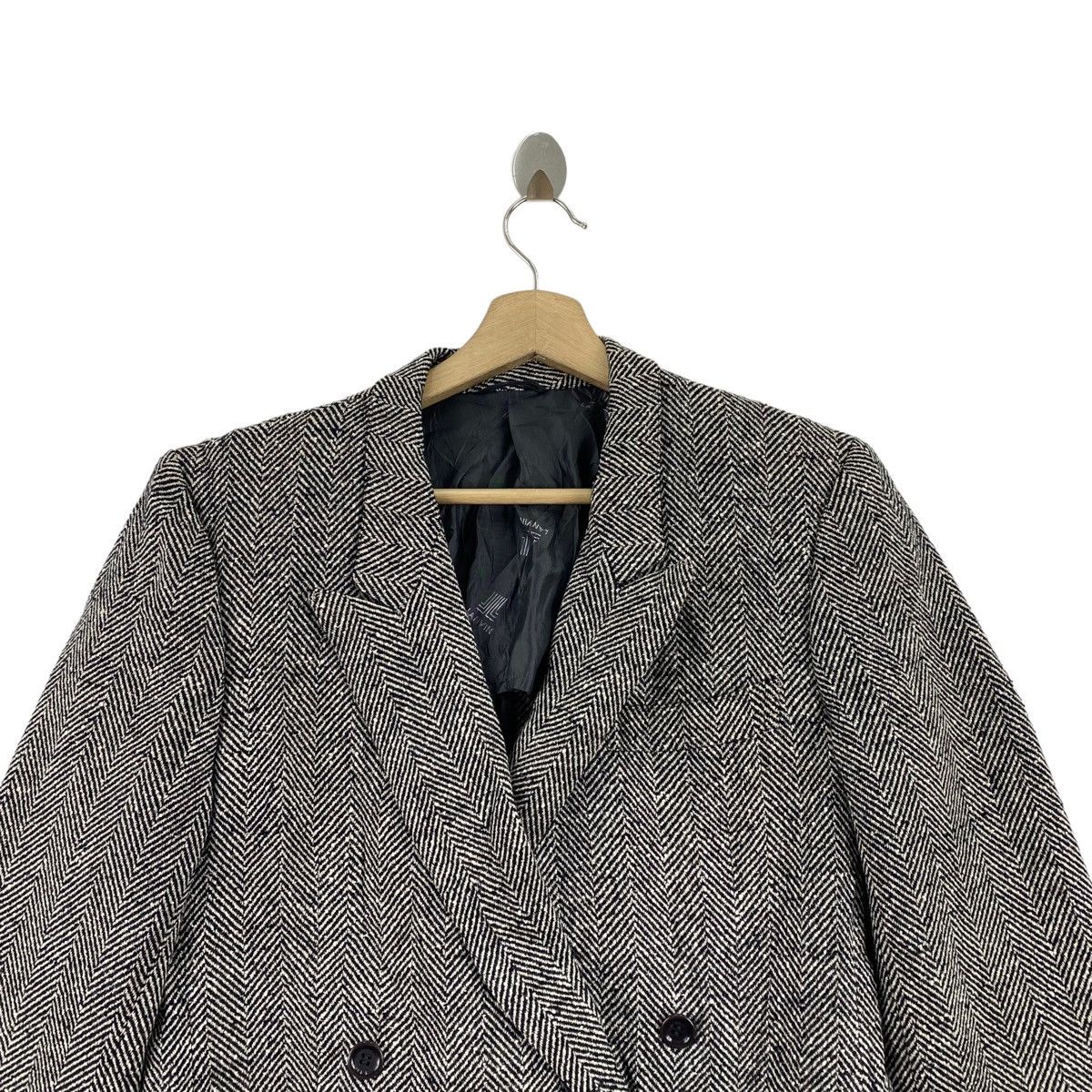 Lanvin × Vintage Vintage LANVIN PARIS Grey Wool Blazer Coat Size US M / EU 48-50 / 2 - 2 Thumbnail