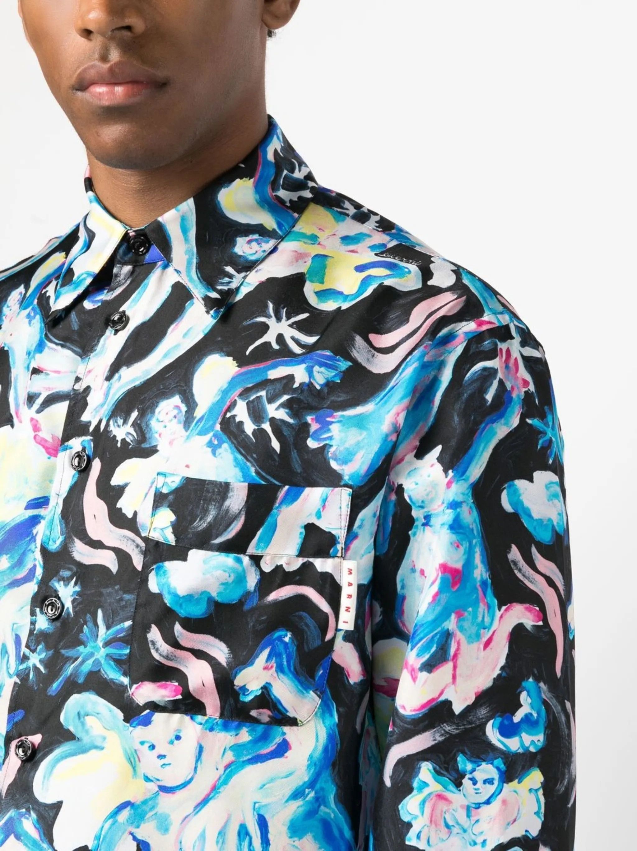 Maison Margiela o1y0225 Patterned Shirt in Multicolor Size US M / EU 48-50 / 2 - 3 Thumbnail
