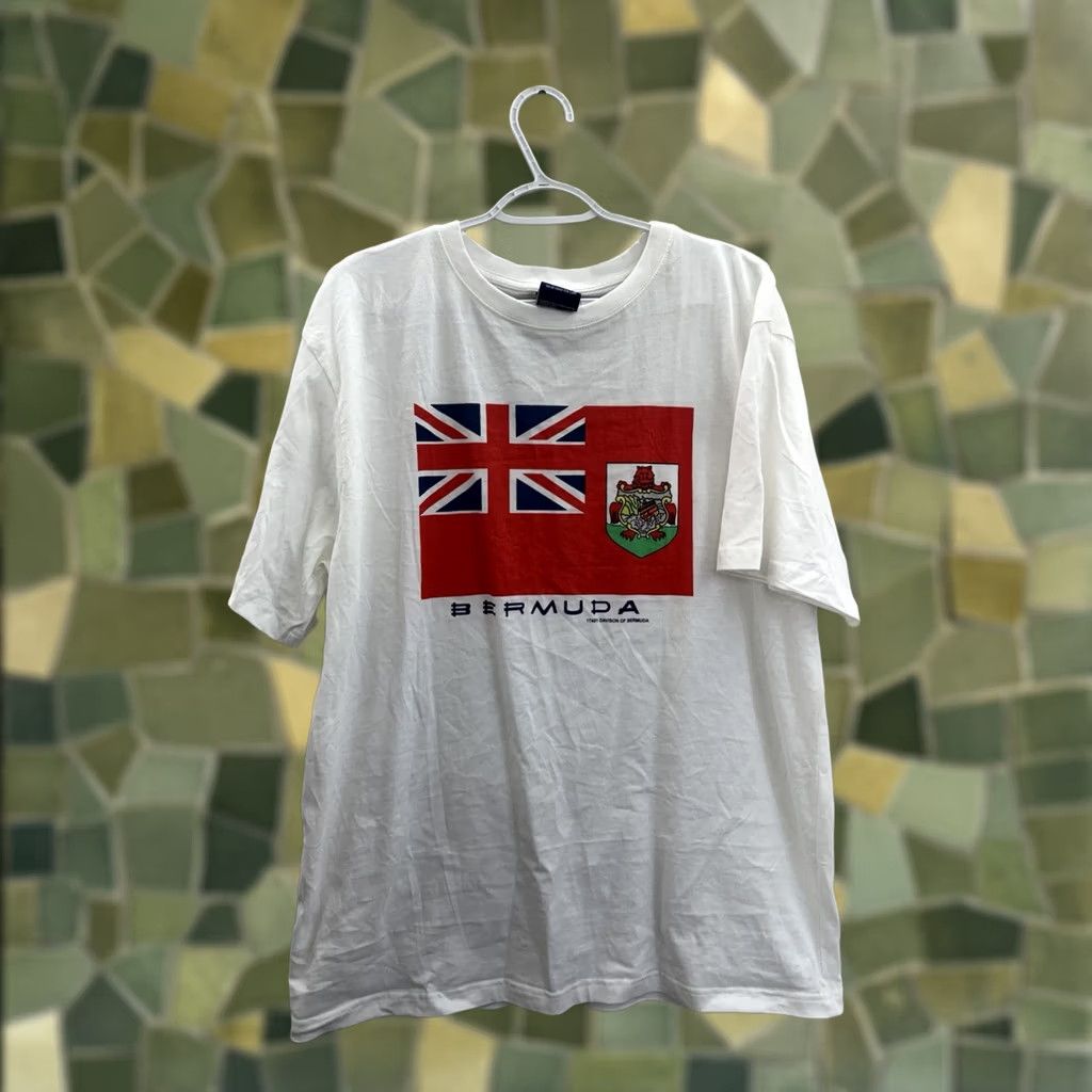 Vintage Davisons of Bermuda Shirt Mens 2XL White Size Short Sleeve Flag Size US XXL / EU 58 / 5 - 1 Thumbnail