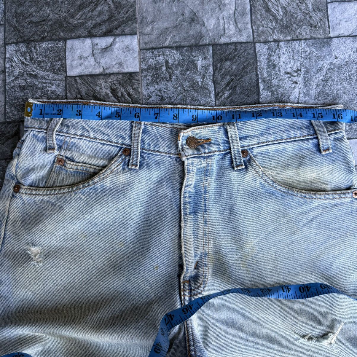 Levi's Vintage Clothing Vintage 97' Levi's 550 Orange Tag Faded Rusty Denim Jean Size US 33 - 6 Thumbnail