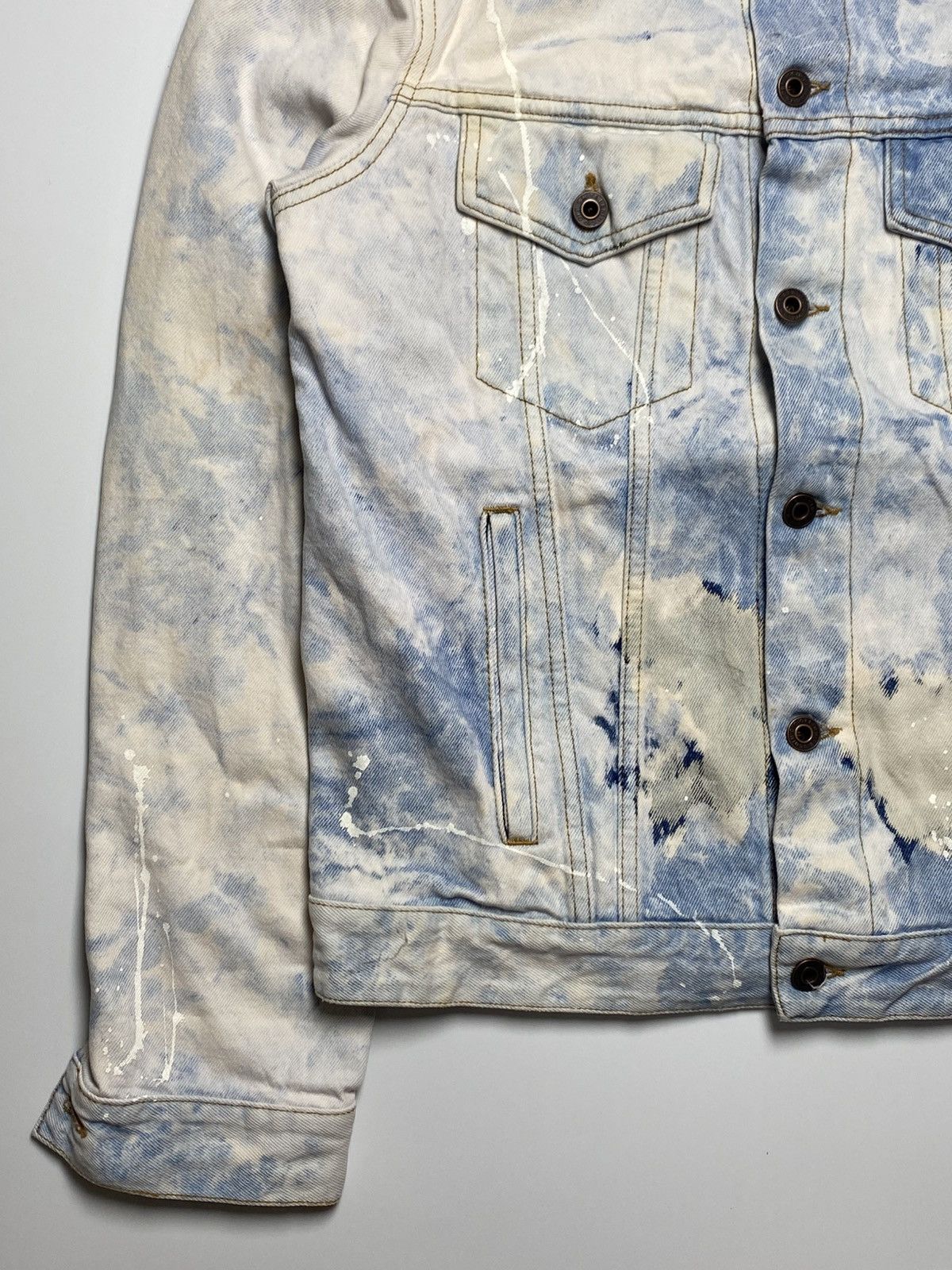Off-White Off White - Extreme Bleached Arrows Denim Jacket Size US M / EU 48-50 / 2 - 12 Thumbnail