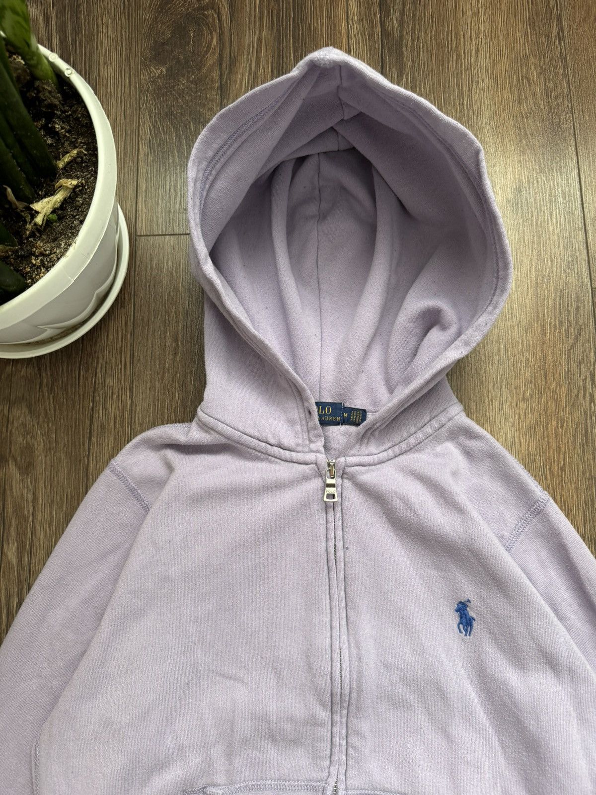 Polo Ralph Lauren Polo Ralph Lauren Women's M purple bassic zip hoodie Size M / US 6-8 / IT 42-44 - 3 Thumbnail