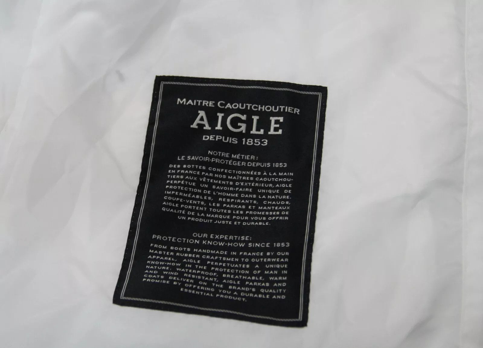 Aigle AIGLE RAIN COAT JACKET MTD WHITE Size M / US 6-8 / IT 42-44 - 9 Thumbnail