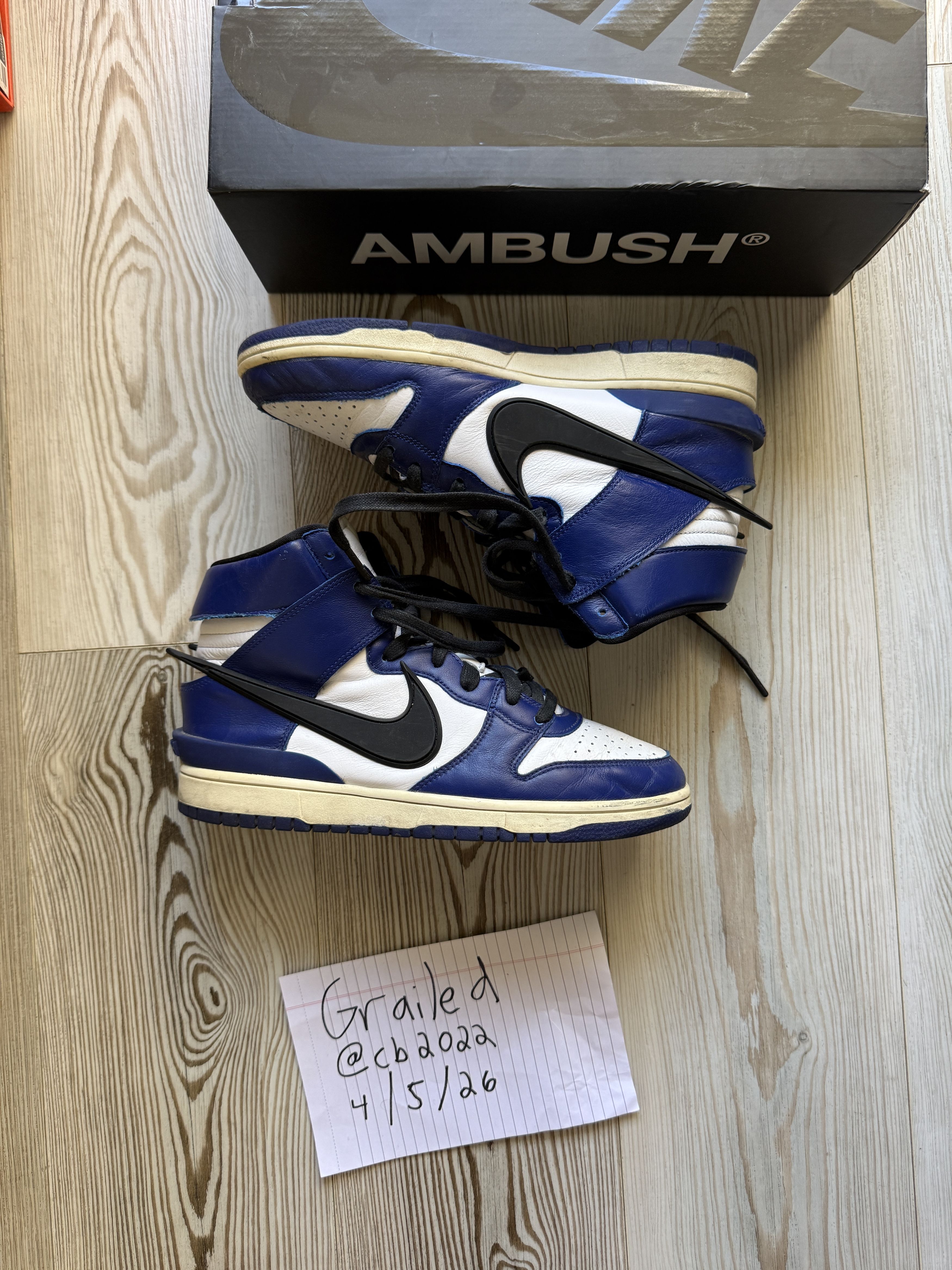 Ambush Design × Nike NIKE DUNK HIGH AMBUSH "DEEP ROYAL" Size US 9 / EU 42 - 2 Thumbnail