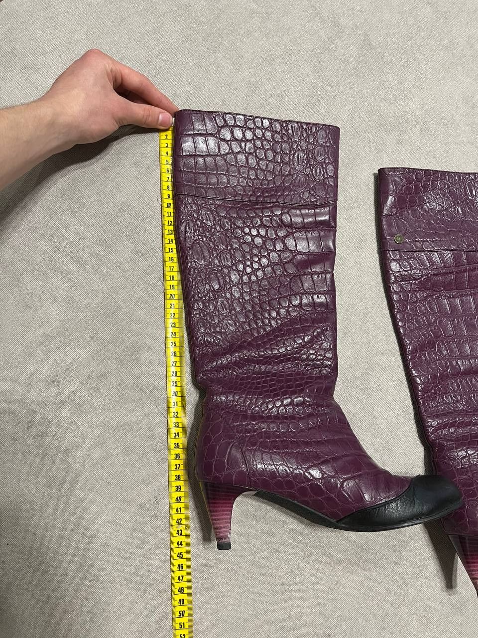 Roberto Cavalli Rare Roberto Cavalli Vintage Women`s Leather Heels Boots 37 Size US 7 / IT 37 - 19 Thumbnail