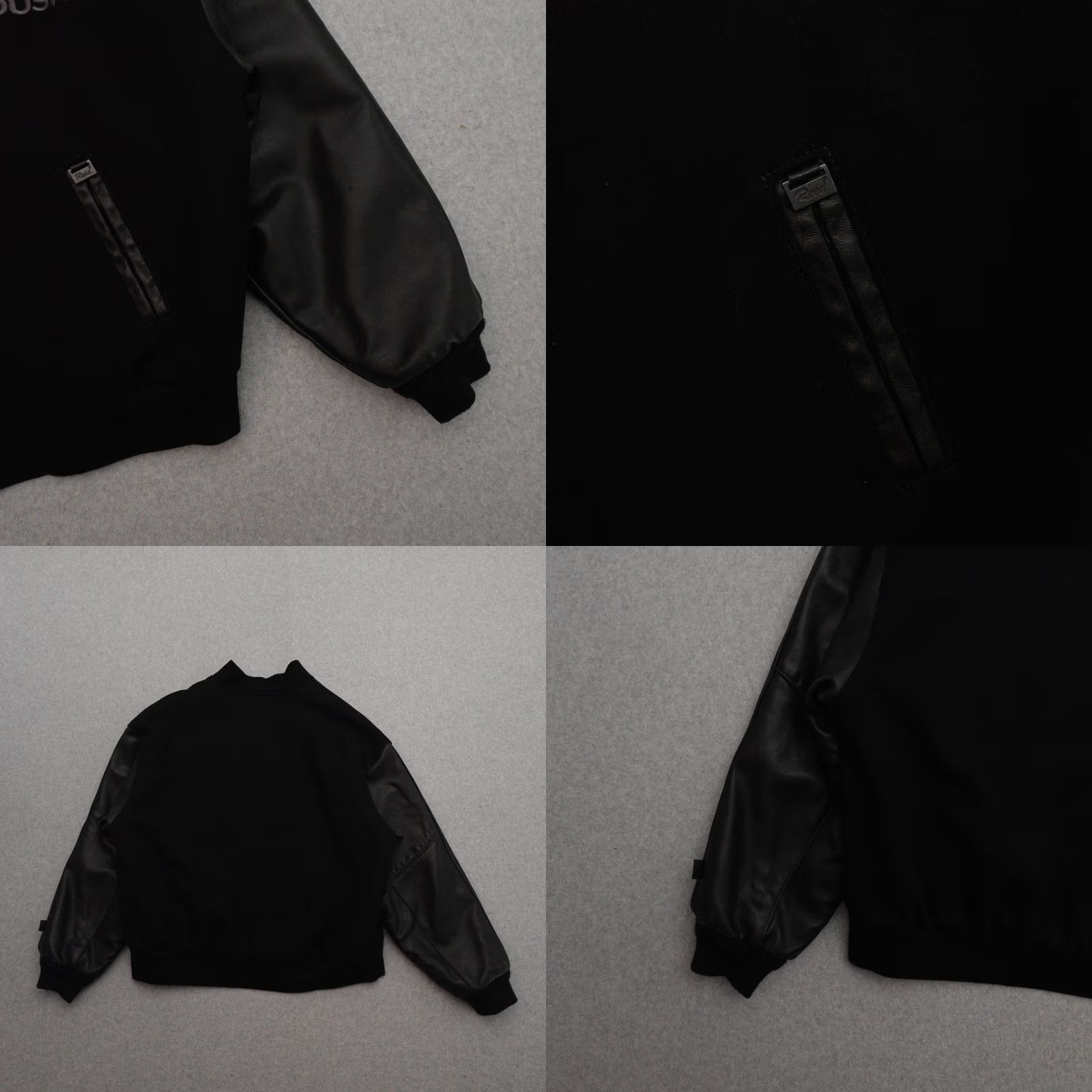 Vintage VINTAGE ROUSH Varsity Leather Sleeve Jacket Adult XL Black Cars Racing 27x27 Size US XL / EU 56 / 4 - 8 Thumbnail