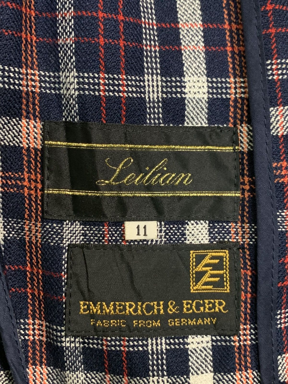Japanese Brand Rare Design Vintage Emmerich & Eger Tweed Jacket Size M / US 6-8 / IT 42-44 - 4 Thumbnail