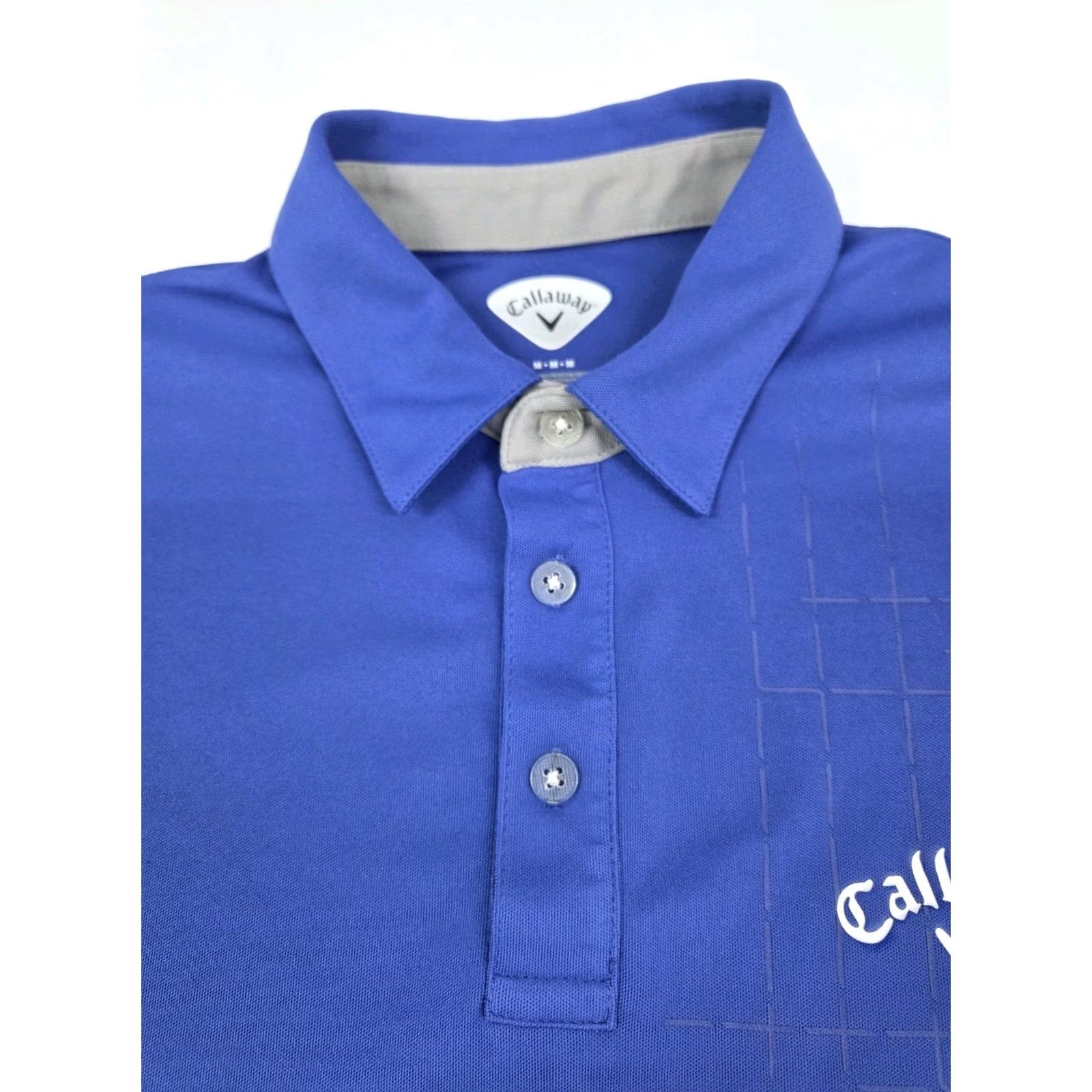 Callaway Callaway Men's Polo Blue Short Sleeve Knit Moisture Wicking Regular 42in Chest Size M Logo Golf Polo Size US M / EU 48-50 / 2 - 2 Thumbnail