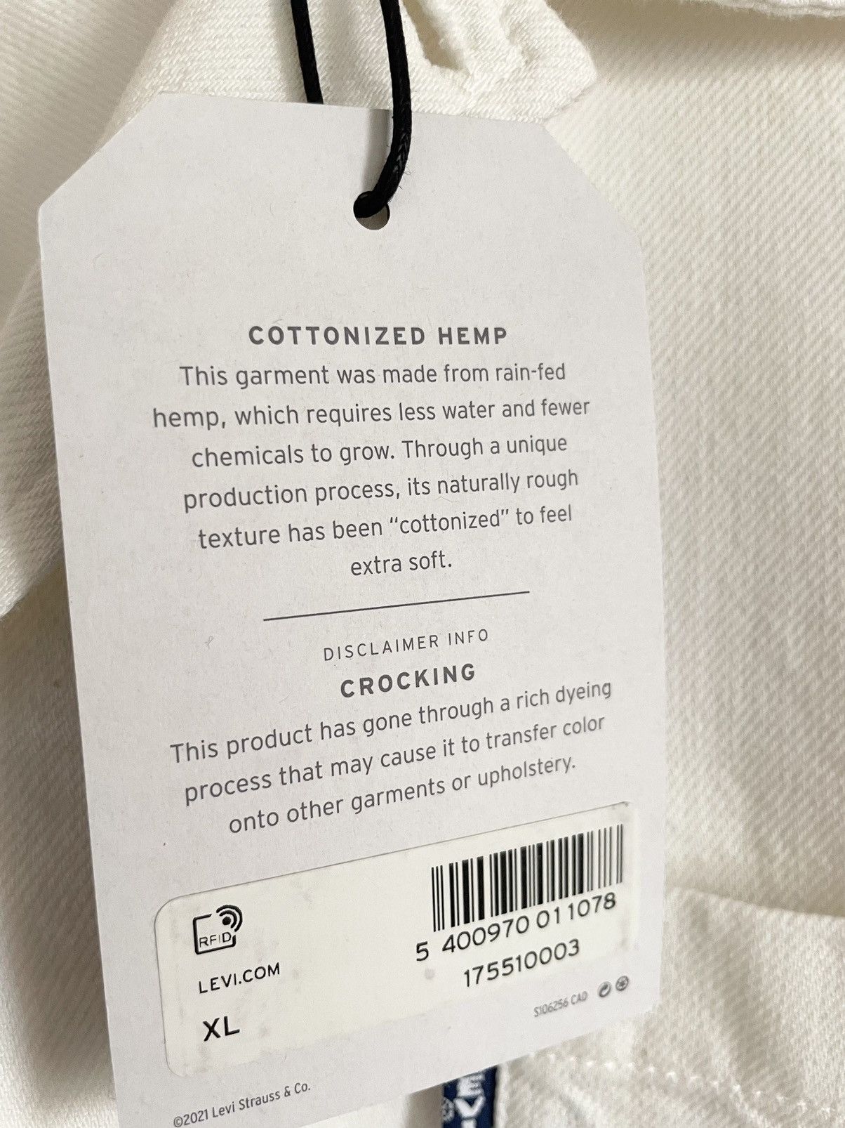 Levi's Levi’s Made & Crafted Wave Embroidery Camp Collar Overshirt Size US XL / EU 56 / 4 - 6 Thumbnail