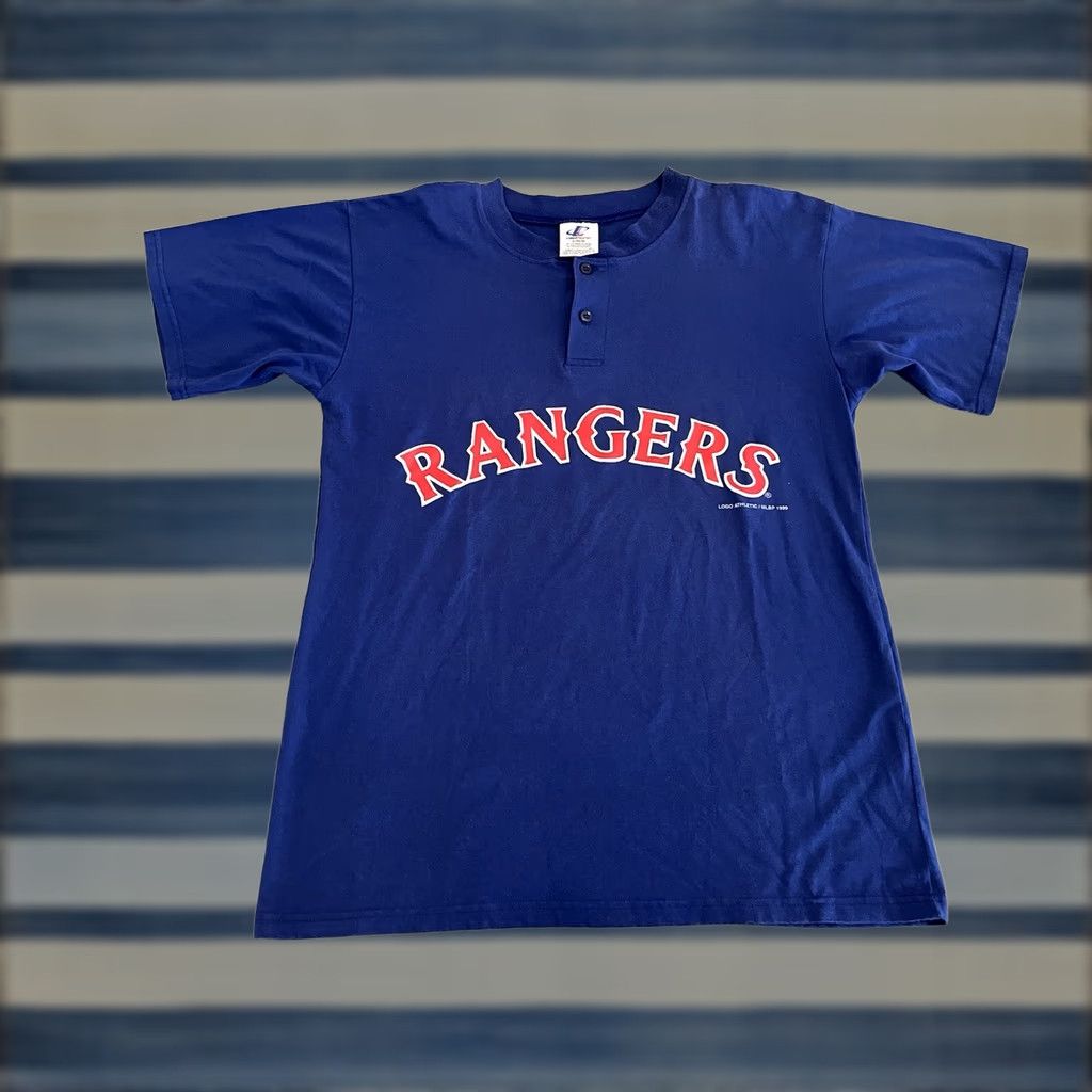 Logo Athletic VINTAGE 1999 Logo Athletic Texas Rangers Baseball Tee Shirt Blue MLB Mens Large Size US L / EU 52-54 / 3 - 1 Thumbnail