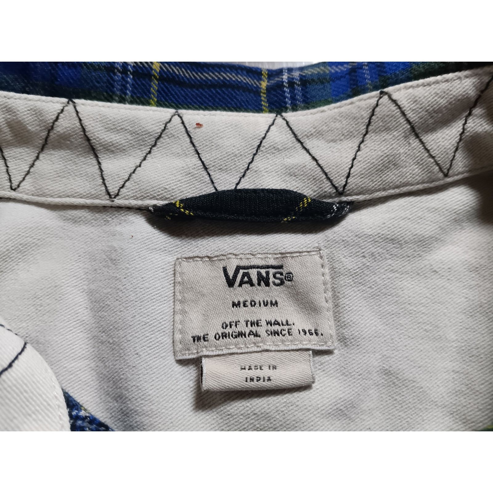 Vans Vans Medium Blue Green Plaid Long Sleeve Shirt Size US M / EU 48-50 / 2 - 3 Thumbnail