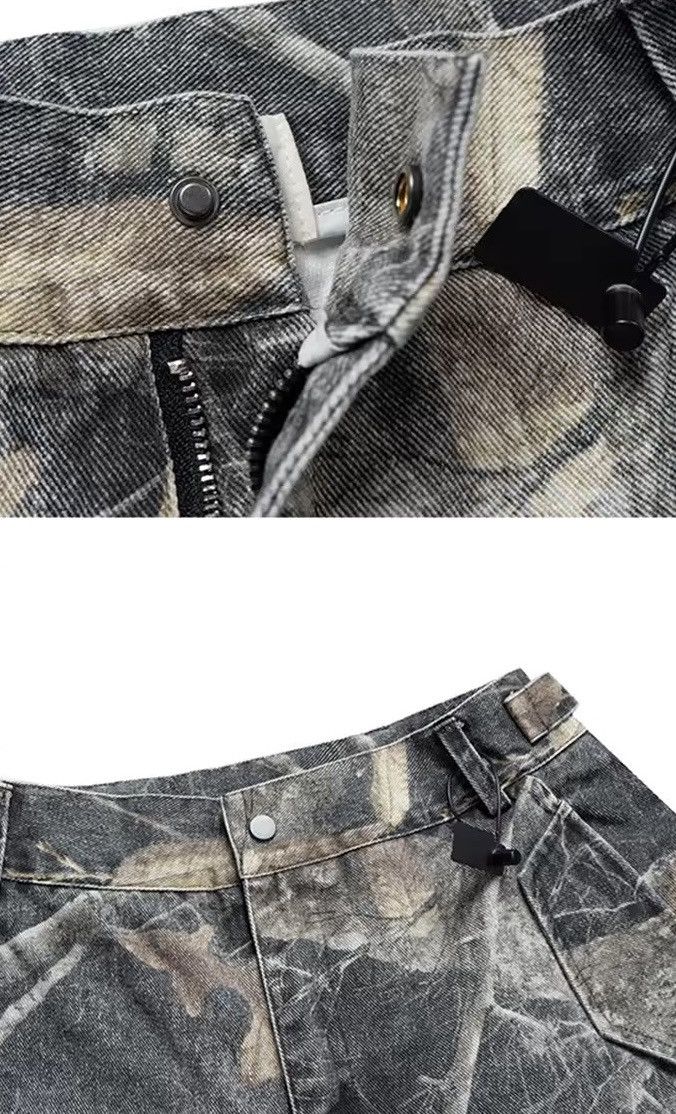 Designer Streetwear Camouflage Khaki Cargo Shorts Size US 30 / EU 46 - 4 Thumbnail