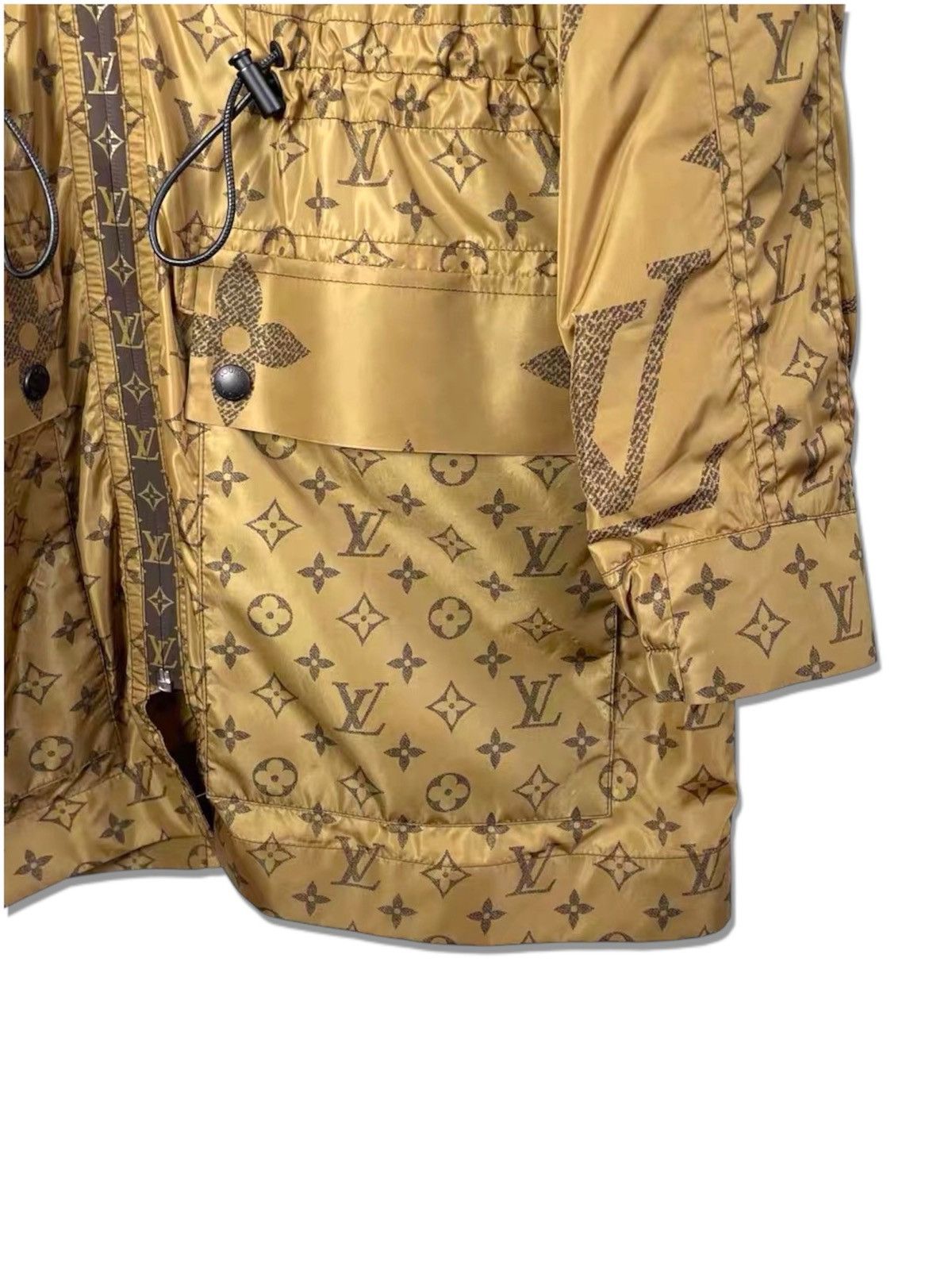 Louis Vuitton LOUIS VUITTON 34 Nylon Brown monogram Women Jacket Size XXS / US 00 / IT 34 - 4 Thumbnail