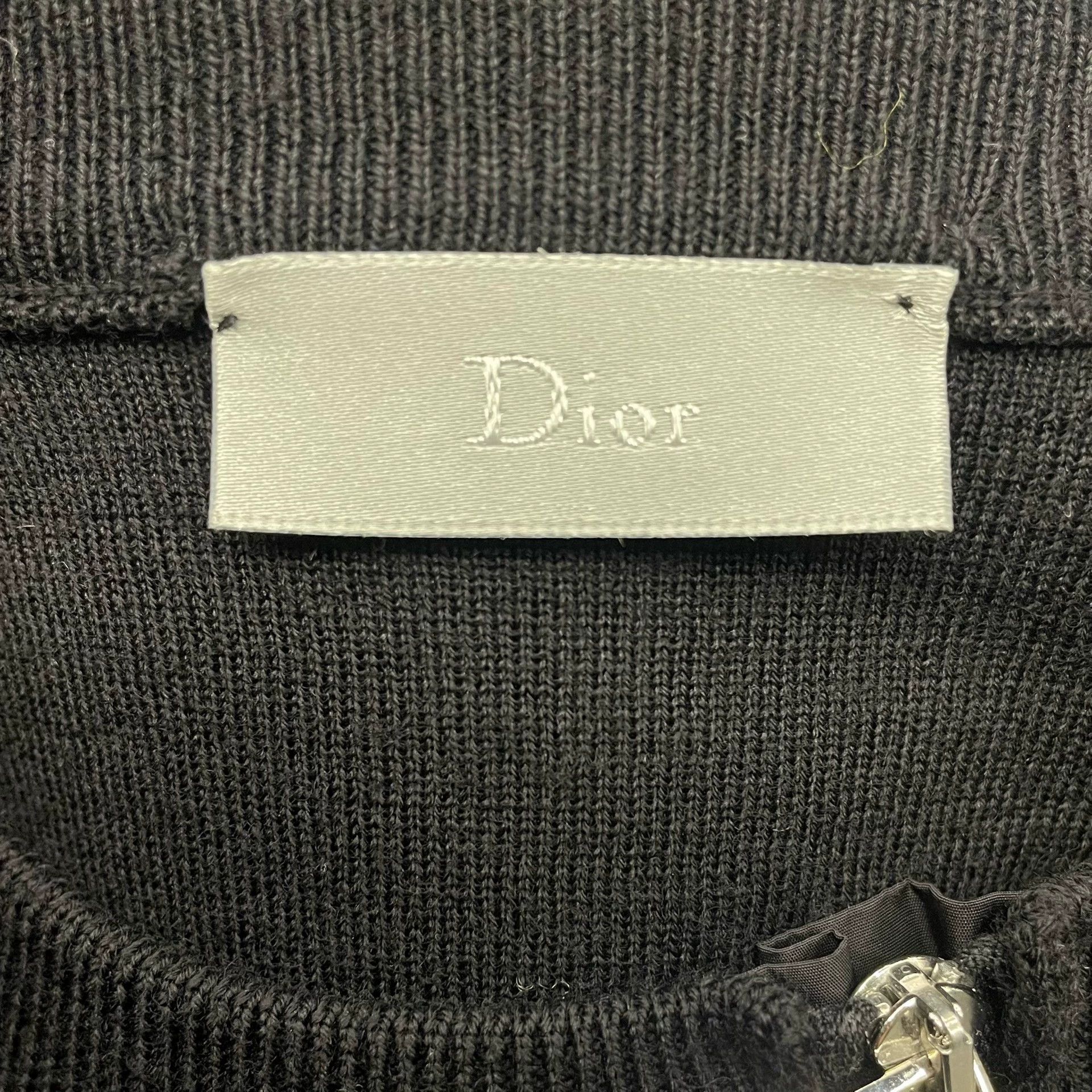Dior black irregular zip-up sweatshirt by Dior Size US S / EU 44-46 / 1 - 5 Thumbnail