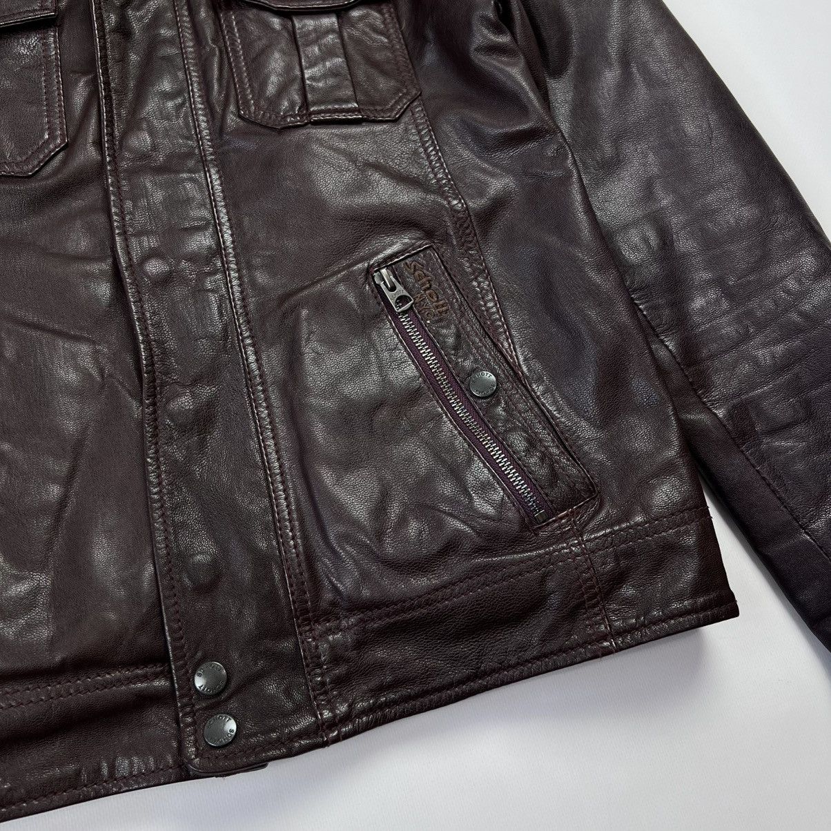 Schott Schott goat skin biker style leather jacket Size US S / EU 44-46 / 1 - 2 Thumbnail