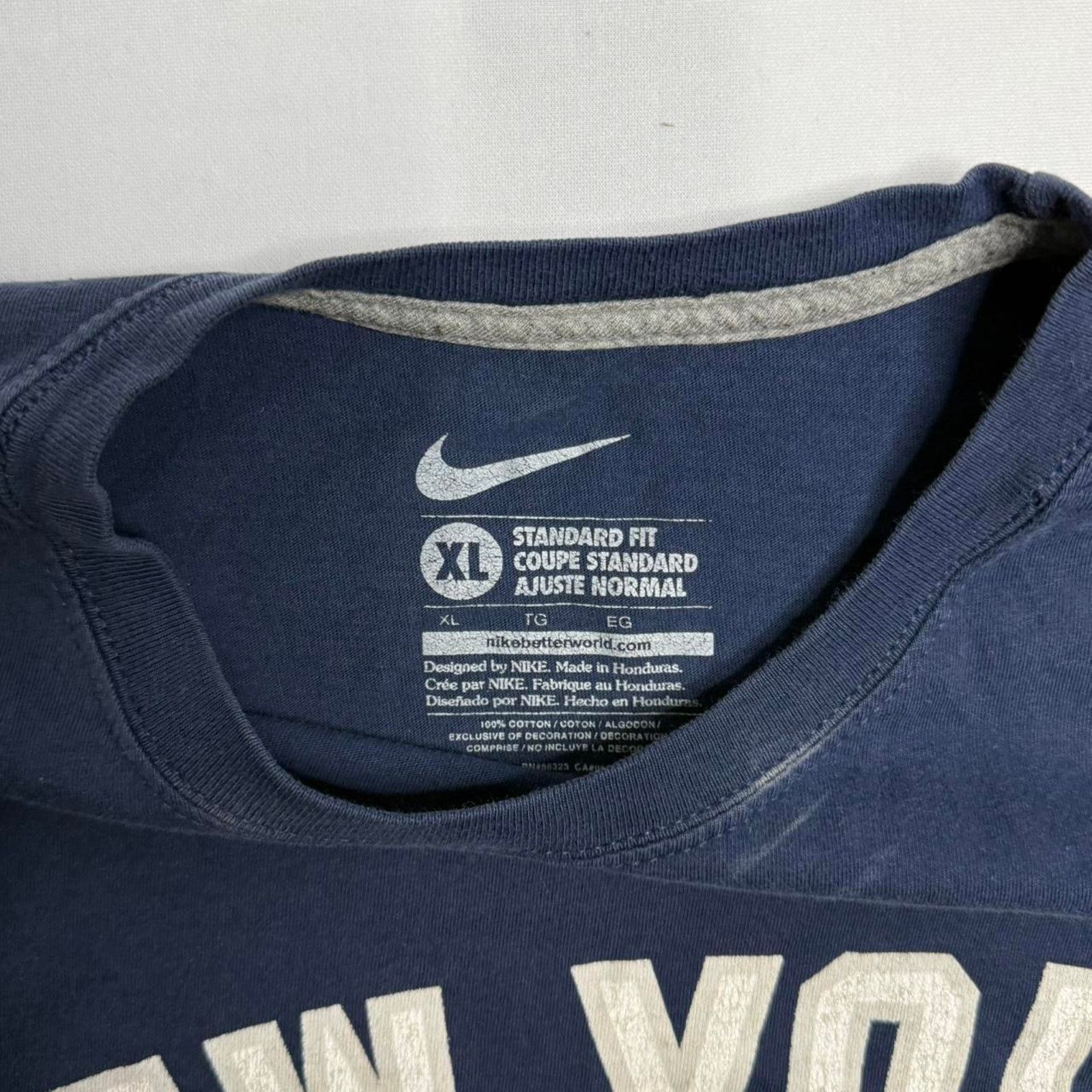 Nike Nike Navy Blue New York Yankees Baseball Tee Size XL Size US XL / EU 56 / 4 - 4 Thumbnail