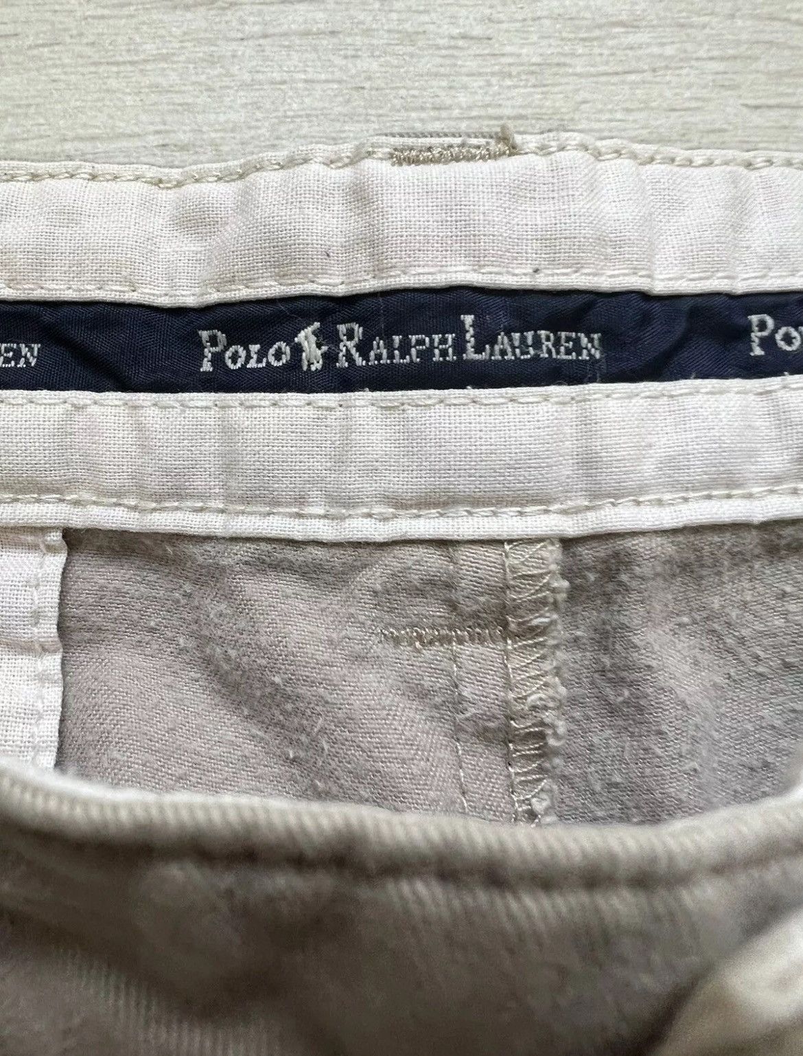 Polo Ralph Lauren × Vintage VTG Men's Polo Ralph Lauren Chino Pants Beige Straight Size US 34 / EU 50 - 4 Thumbnail