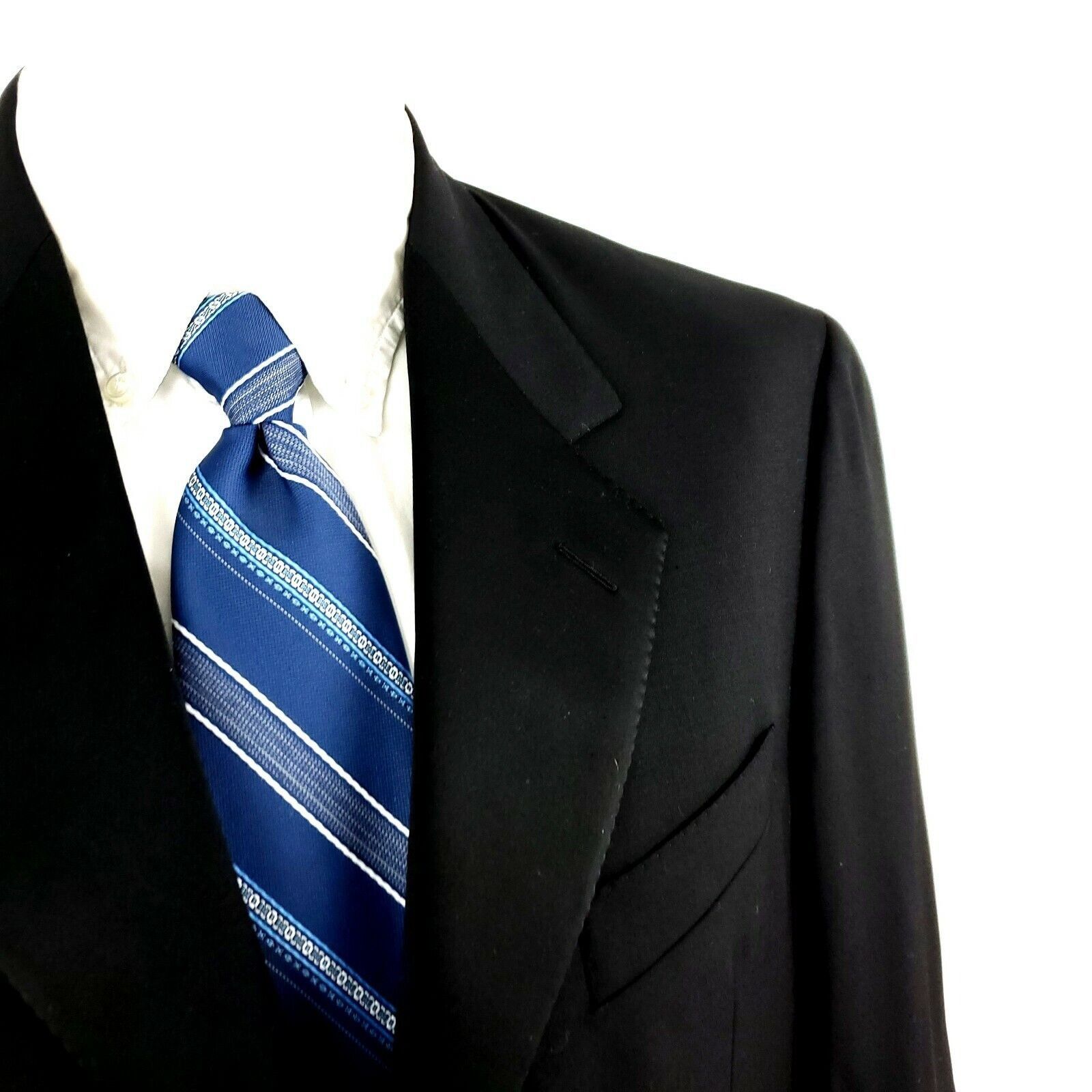 Hickey Freeman Hickey Freeman Wool 3 Felt Button Tuxedo Jacket 40L Black Su Size 40L - 2 Thumbnail