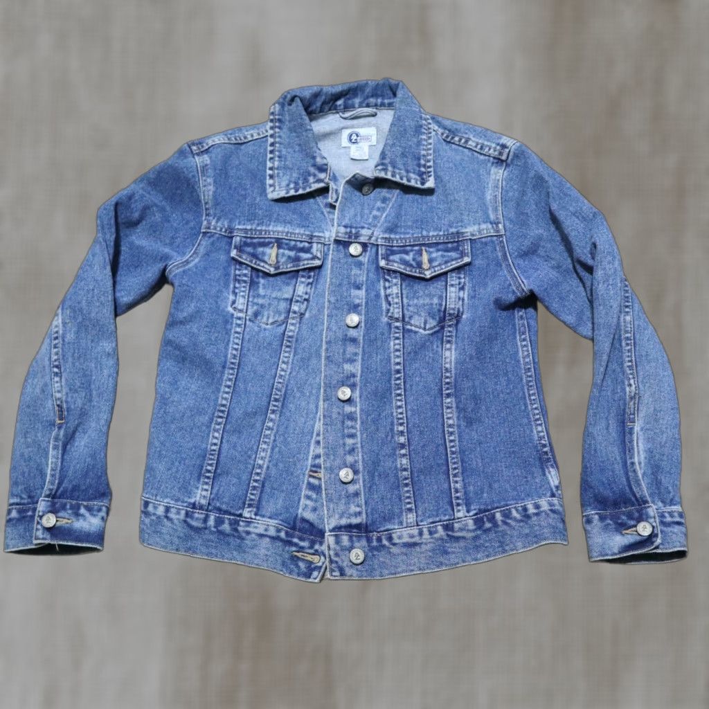 Vintage VINTAGE Arizona Jean Company Blue Jean Jacket Women's Small Distressed Cropped Cotton Blend Casual 80s Size 28" / US 6 / IT 42 - 1 Thumbnail