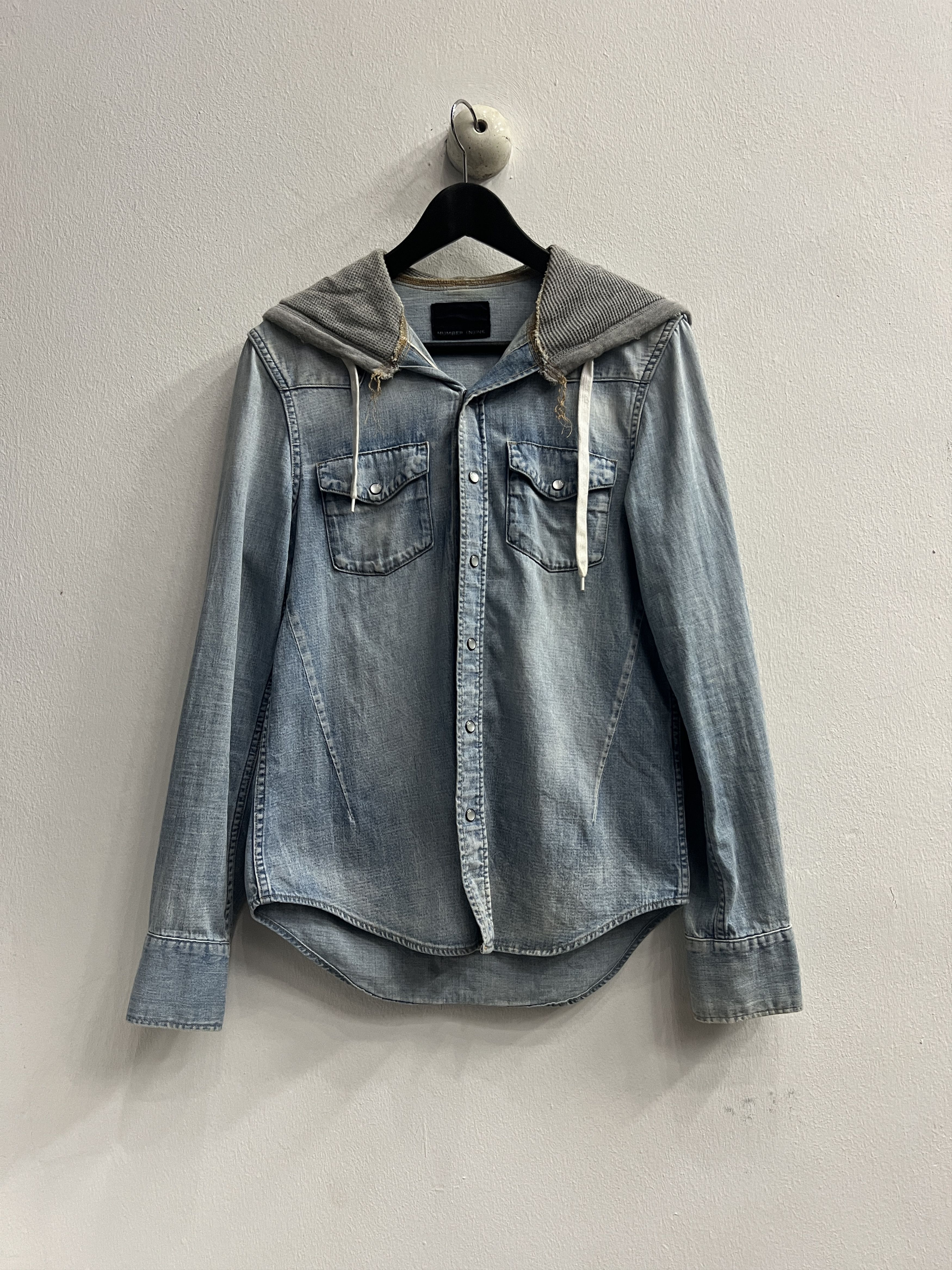 image of Number N Ine x Takahiromiyashita The Soloist Fw05 Number Nine The High Streets Runway Denim Hoodie 
