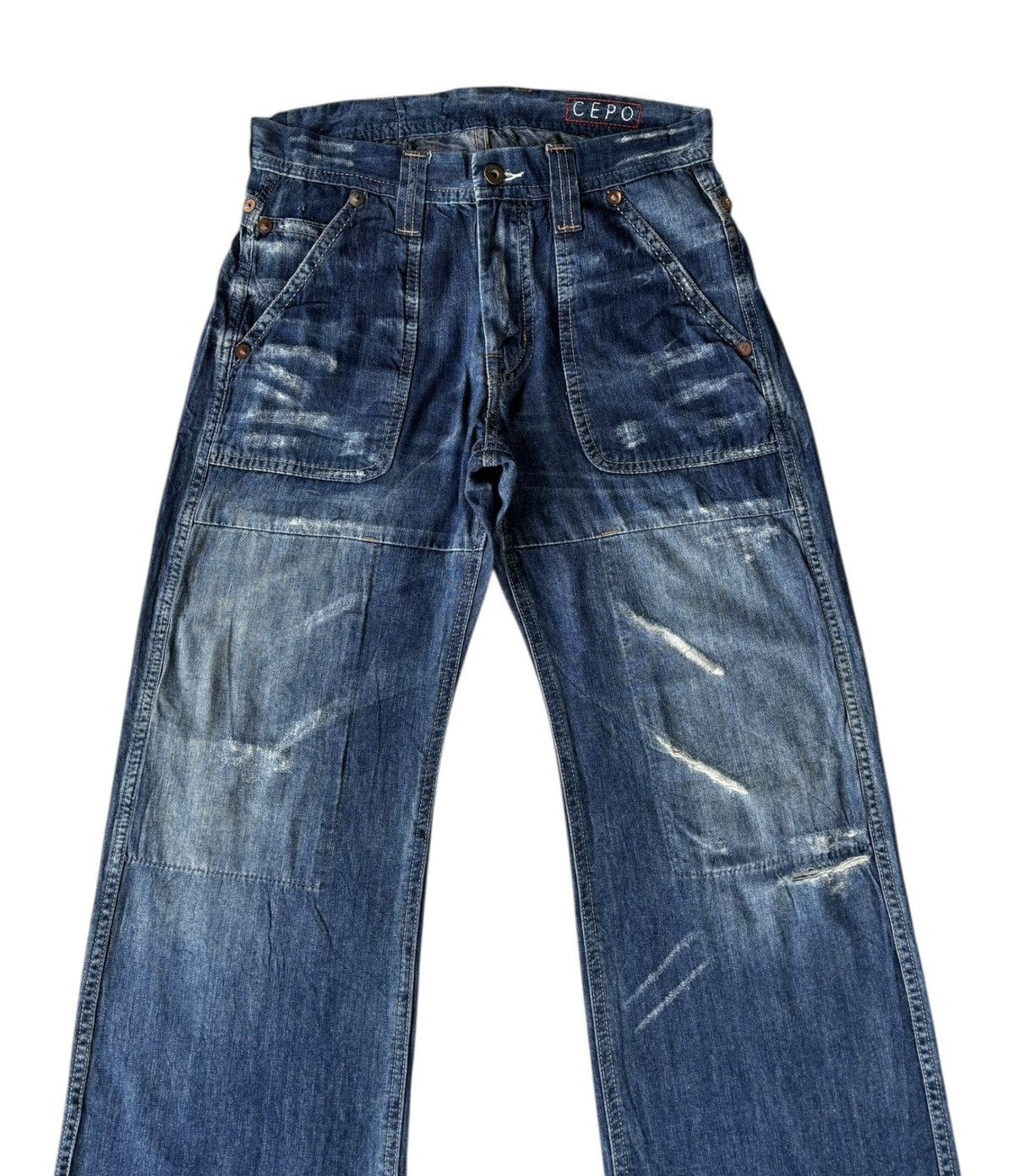45rpm × Japanese Brand × Kapital Vintage Japanese Baggy Jeans 45rpm Style Cepo Work&Military Size US 30 / EU 46 - 2 Thumbnail