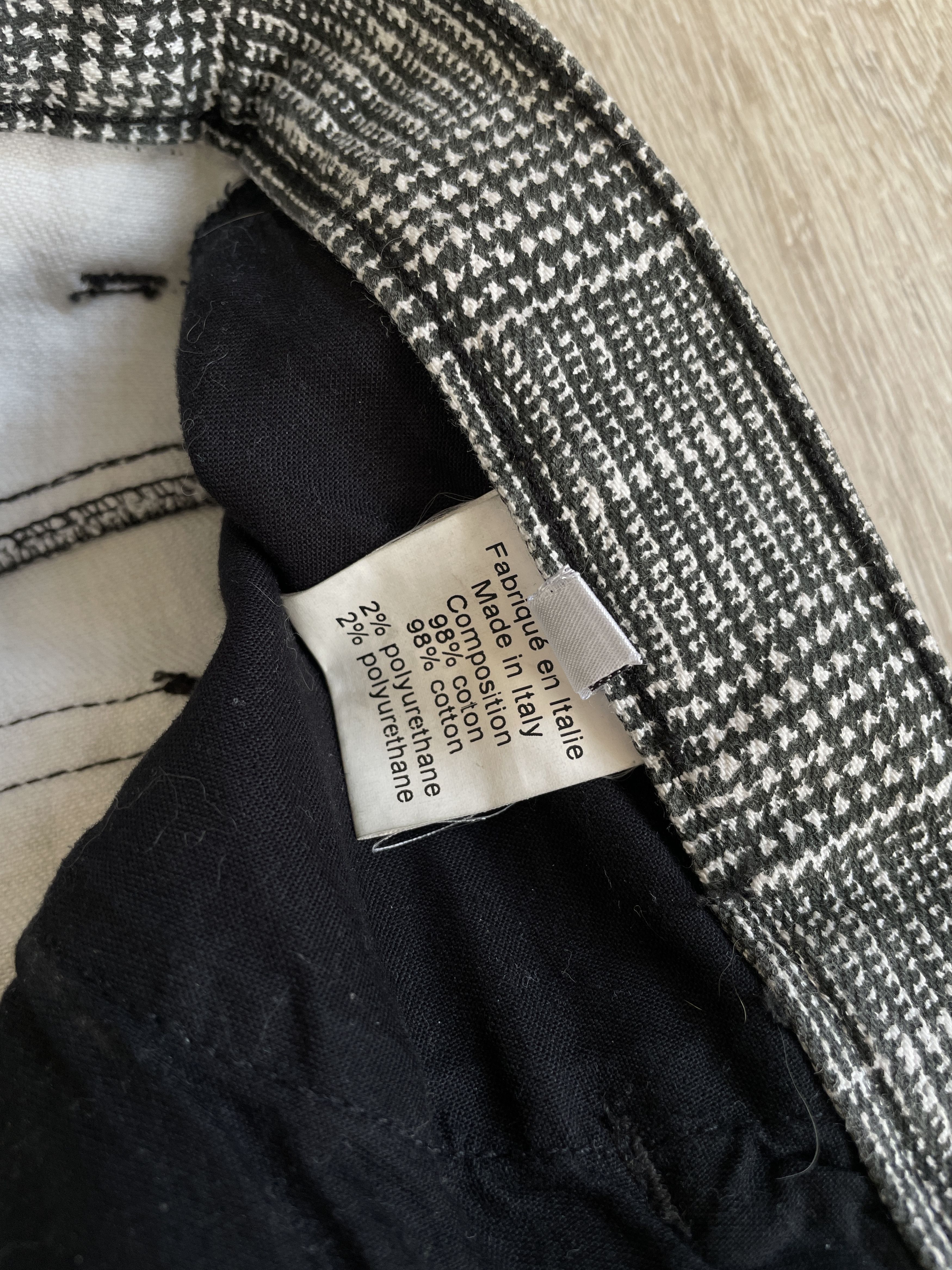 Balmain Balmain AW08 grey tartan biker jeans by Christophe Decarnin Size US 30 / EU 46 - 9 Thumbnail