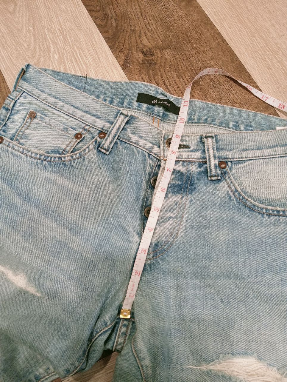 Johnbull JOHN BULL JAPAN SELVEDGE DISTRESSED JEANS - SIZE 30 Size US 30 / EU 46 - 13 Thumbnail