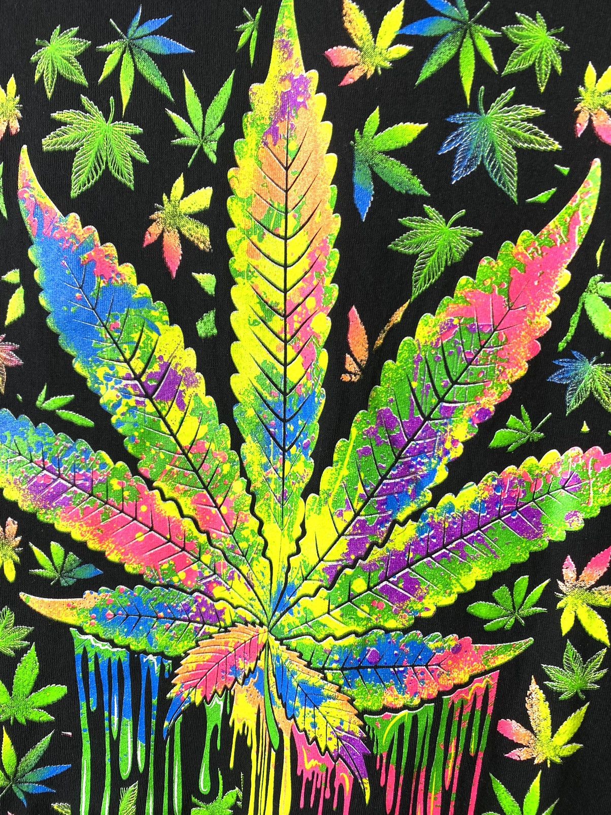 Band Tees Vintage Psychedelic LSD Marijuana Weed Art T Shirt Size US L / EU 52-54 / 3 - 3 Thumbnail