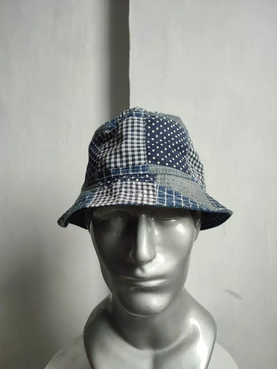Japanese Brand Bike Repair Shop Patchwork Bucket Hats Size ONE SIZE - 2 Thumbnail