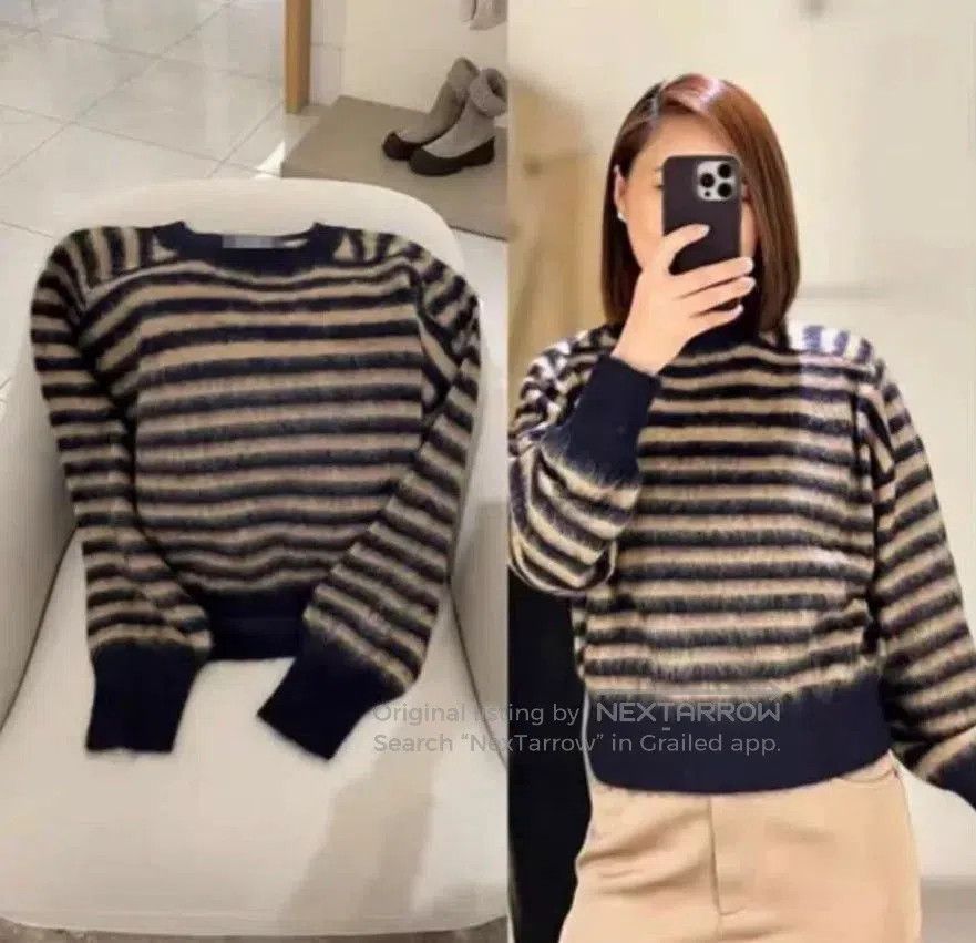 Brunello Cucinelli Brunello Cucinelli Striped Women's Sweater. Size M / US 6-8 / IT 42-44 - 2 Thumbnail