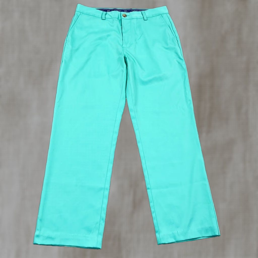 Vineyard Vines Vineyard Vines Pants Men 34 Blue Chino Regular Flat Front 5-Pocket Preppy Size US 34 / EU 50 - 1 Thumbnail