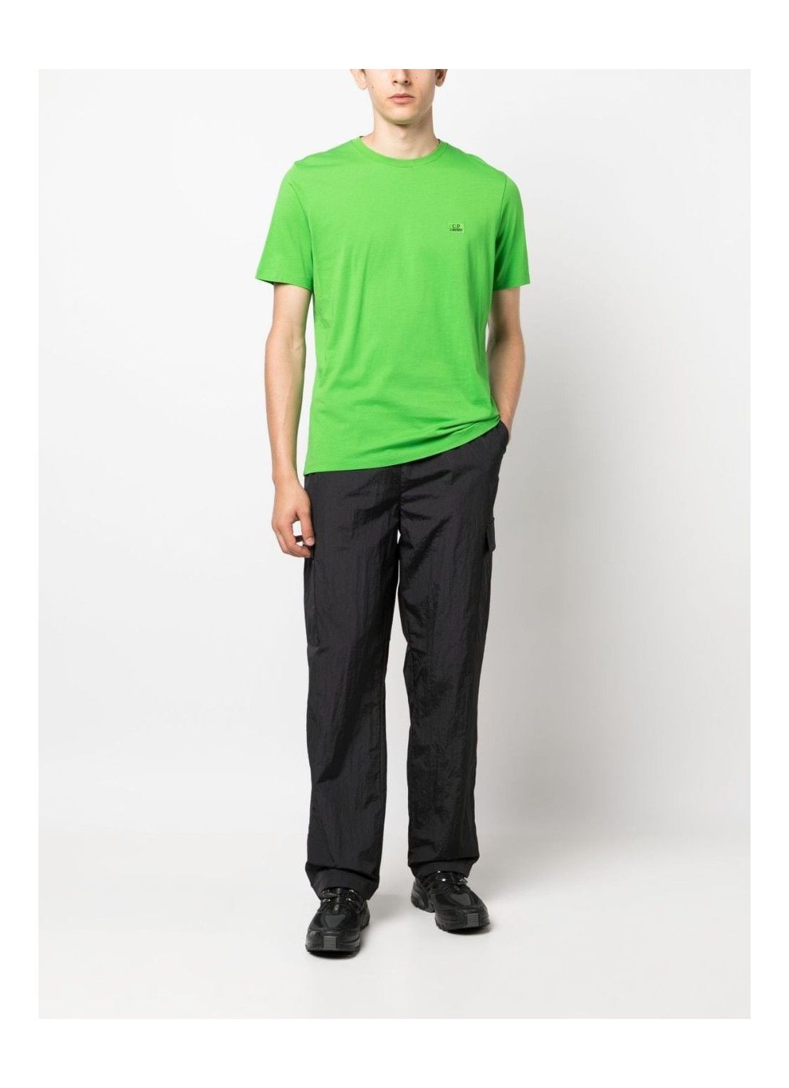 C.P. Company o1y1224 Logo Crewneck T-Shirt in Green Size US XXL / EU 58 / 5 - 2 Thumbnail