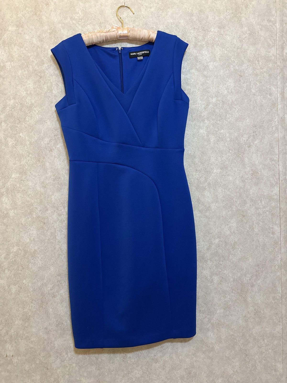 Karl Lagerfeld Dressy blue dress Size L / US 10 / IT 46 - 1 Thumbnail