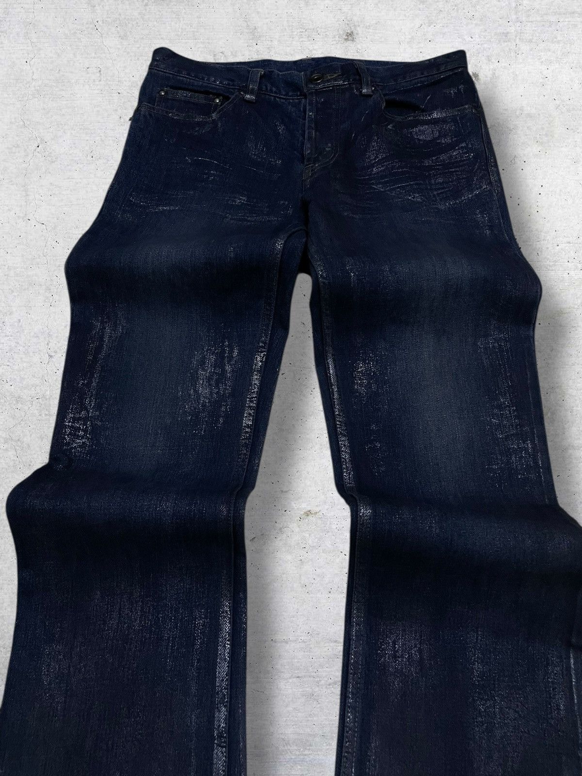 Shellac VINTAGE SHELLAC OG JAPAN DESIGNER WAX ARCHIVE STYLE DENIM Size US 29 - 4 Thumbnail