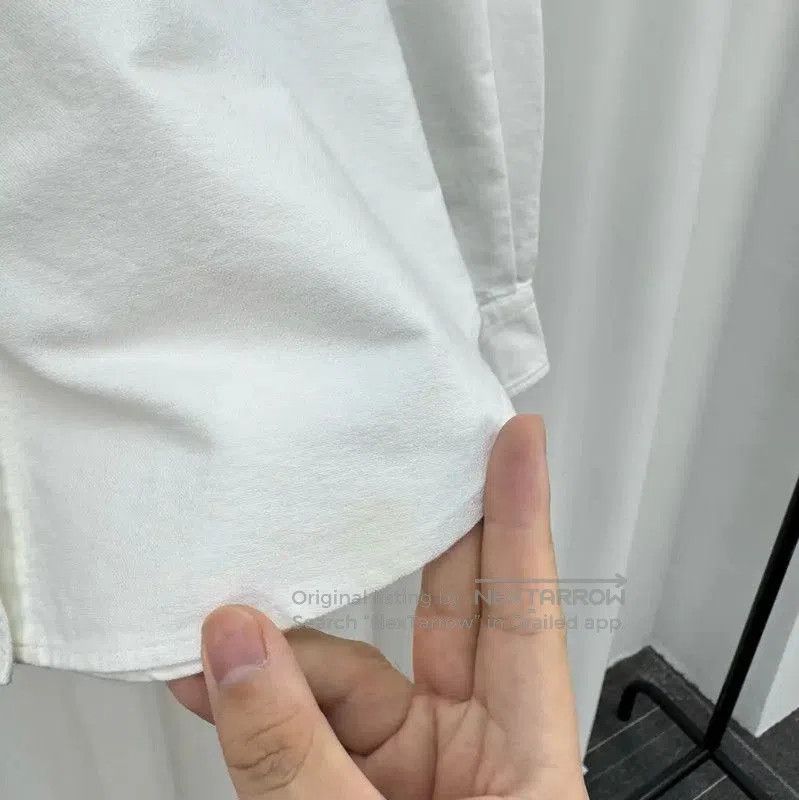 Kenzo KENZO White Long Sleeve Cotton Shirt with Logo . Size S / US 4 / IT 40 - 5 Thumbnail