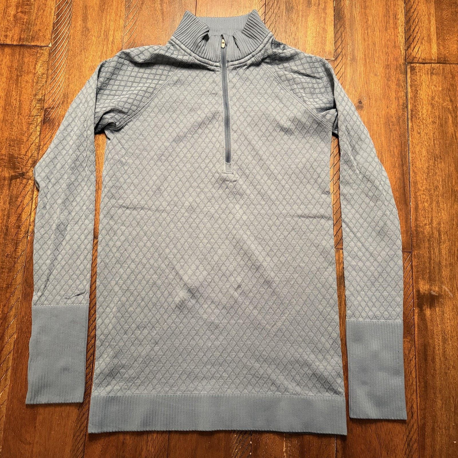 Lululemon Lululemon Pullover Womens S Textured 1/4 Zip Mock Neck Top Size S / US 4 / IT 40 - 2 Thumbnail
