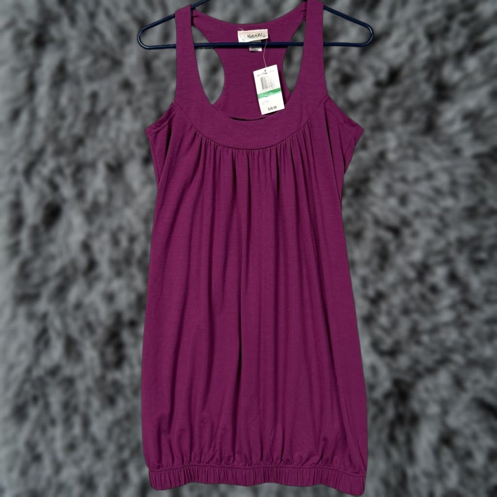 Vintage Belle Du Jour Dress L Racerback Bubble Hem Tank Casual Summer Boho Indie Sleaze Size L / US 10 / IT 46 - 1 Thumbnail