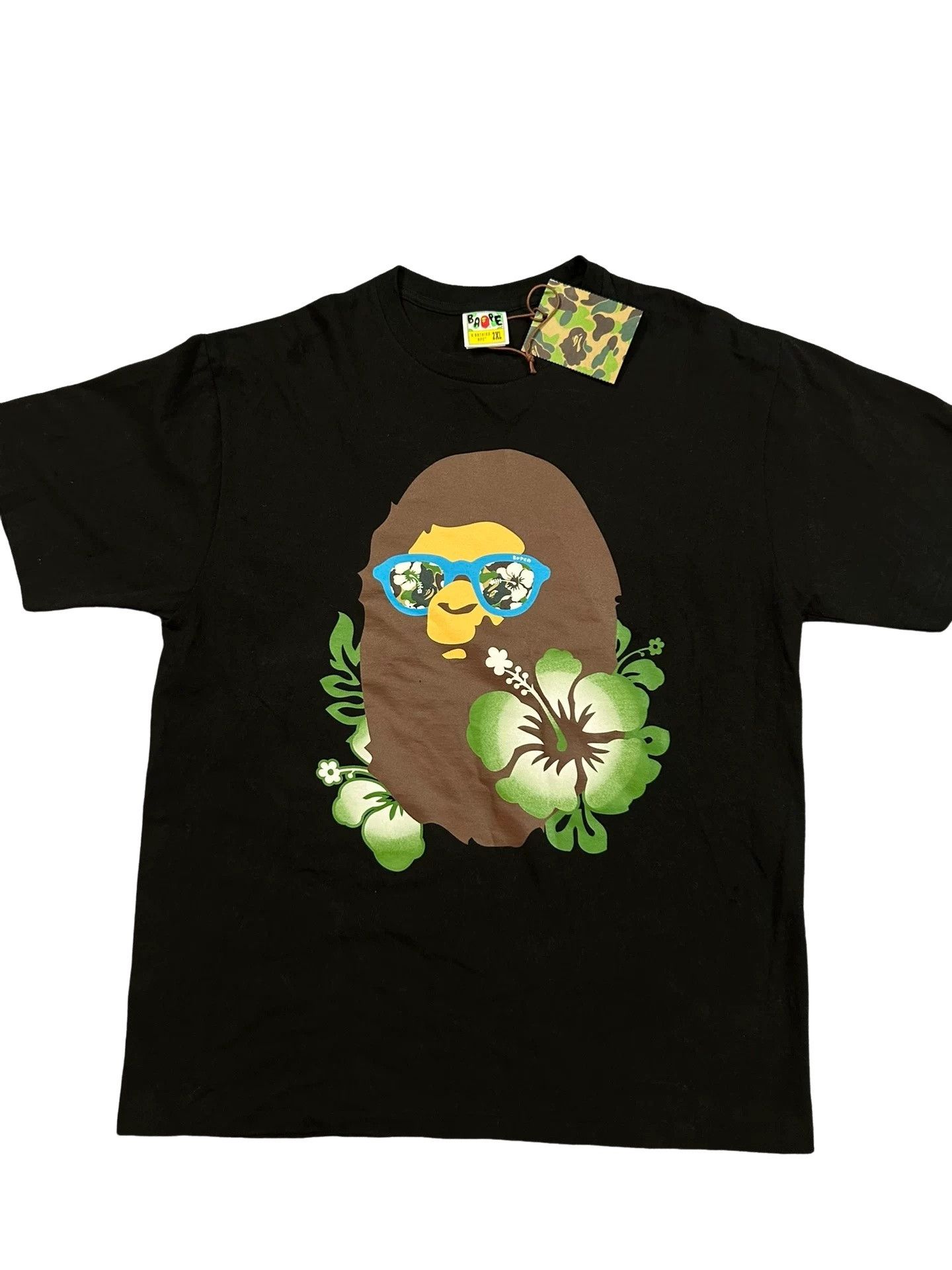 Bape Bape Ape Hibiscus Graphic T-Shirt Size XXL Size US XXL / EU 58 / 5 - 1 Thumbnail