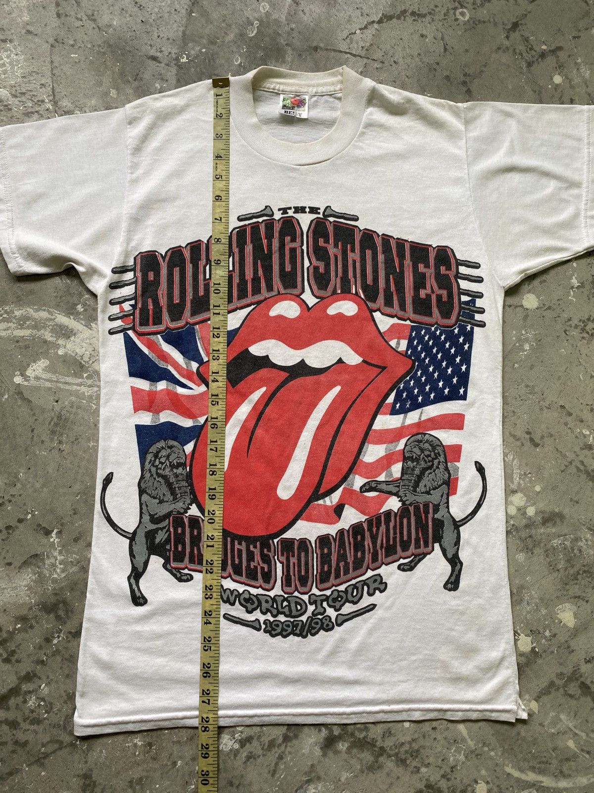 The Rolling Stones Vintage 90s The Rolling Stones Bridges To Babylon Album Tour Size US S / EU 44-46 / 1 - 14 Thumbnail